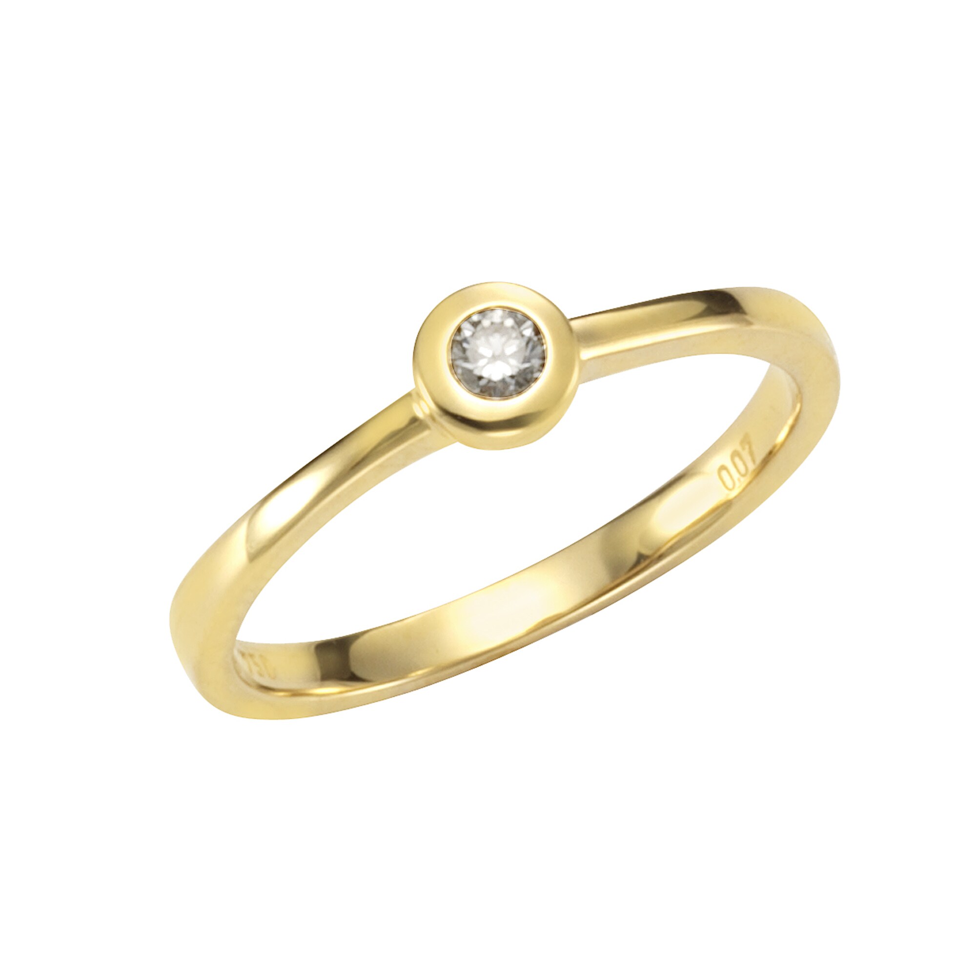 Orolino Ring Gold 585 mit Brillant 0,07ct. - Bild 1