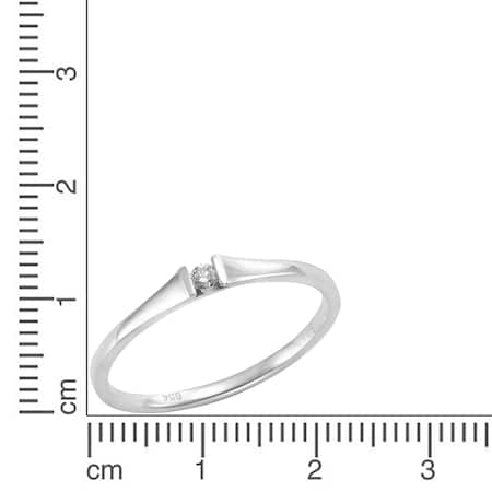 Orolino Netto online 0,04ct. 585 Brillant Weißgold Ring kaufen bei