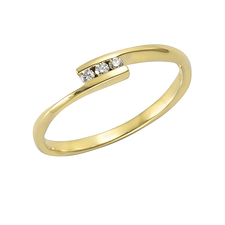 Orolino Ring 585 Gold 3x Brillant zus. 0,06ct. online kaufen bei Netto