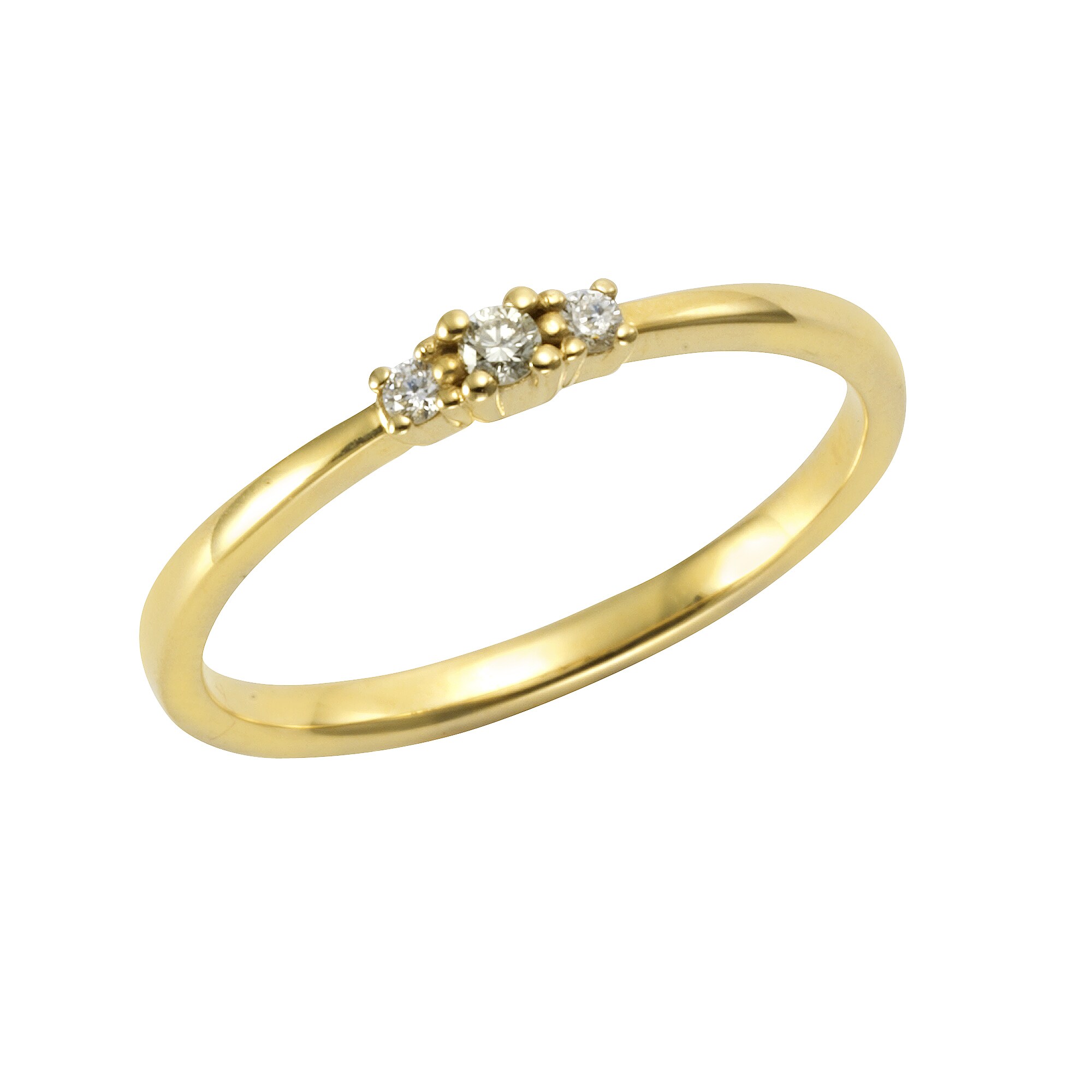 Orolino Ring Gold 585 mit 3x Brillant zus. 0,08ct. - Bild 1