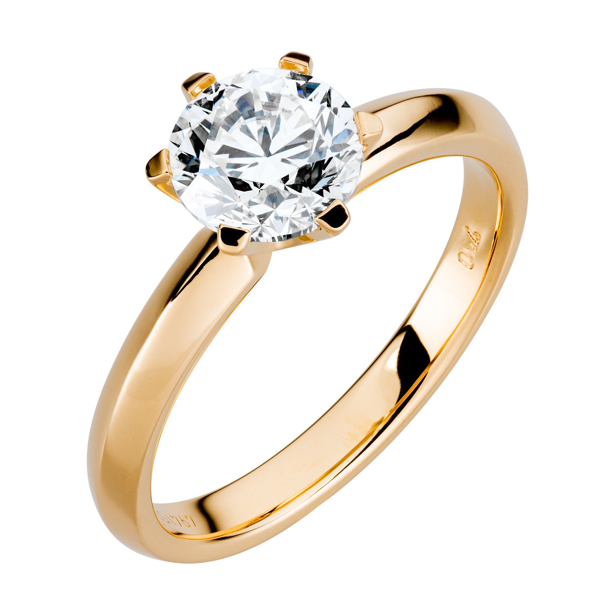 Orolino Ring Gold 750 mit nat&uuml;rlichem Brillant 1,50ct. - Bild 1
