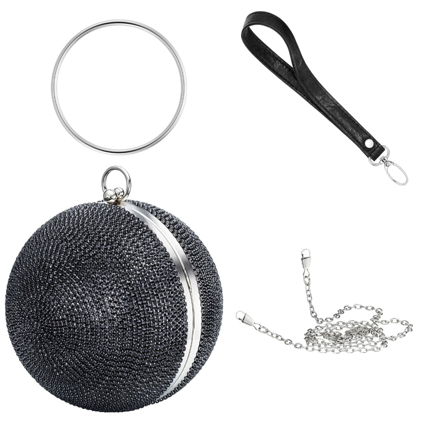 Julie Julsen Handbag Metall mit Zirkonia schwarz | 09120120095692