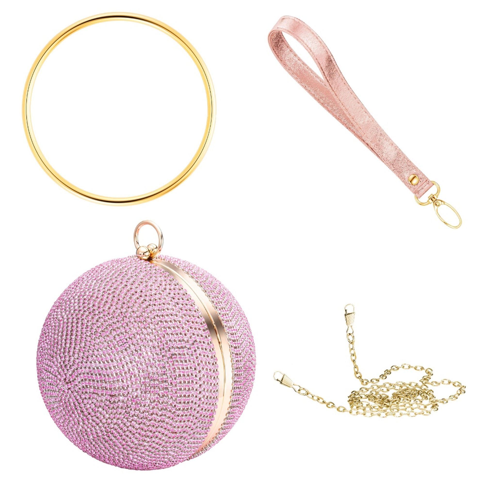 Julie Julsen Handbag Metall mit Zirkonia pink - Bild 1