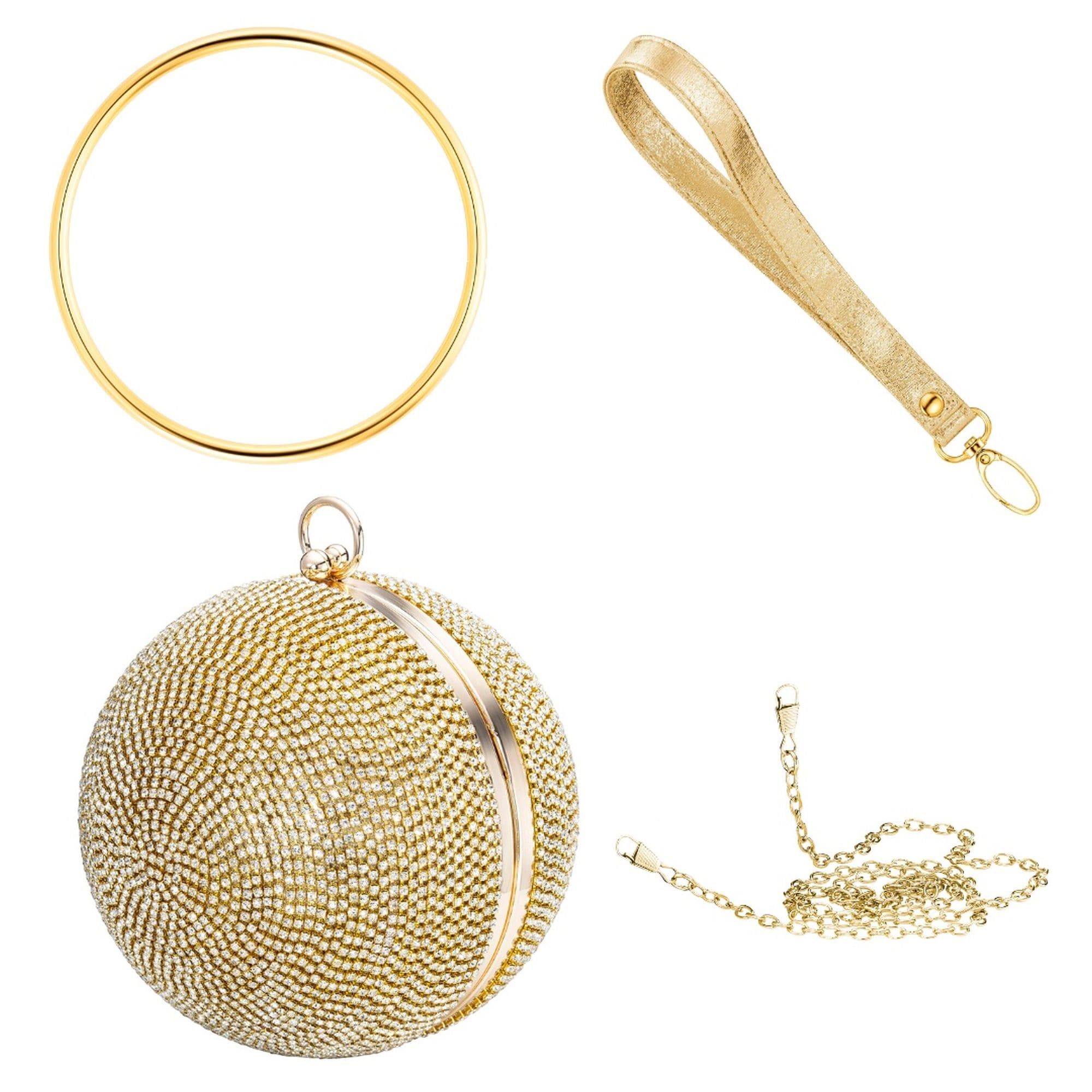 Julie Julsen Handbag Metall mit Zirkonia champagner - Bild 1