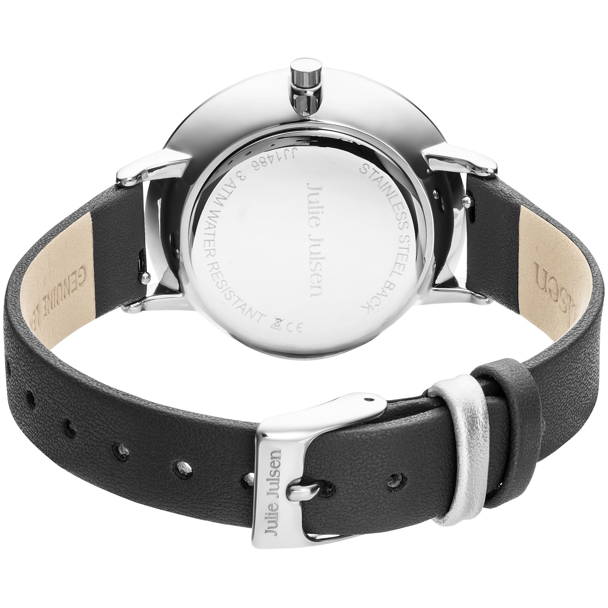 Julie Julsen Damenuhr Edelstahl silberfarben Basic silver black