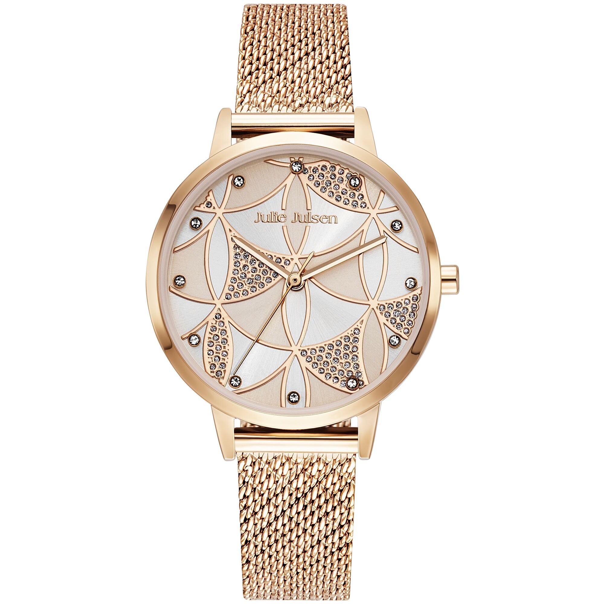 Julie Julsen Damenuhr Edelstahl ros&eacute;farben Windows - Bild 1