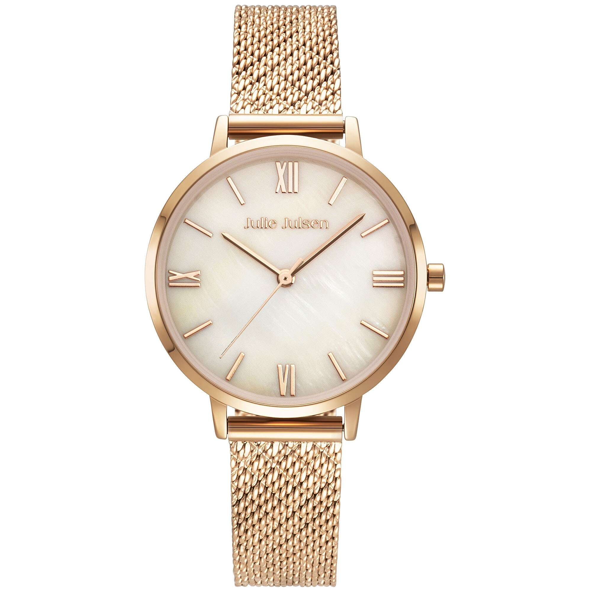 Julie Julsen Damenuhr Edelstahl ros&eacute;farben Roman rose - Bild 1