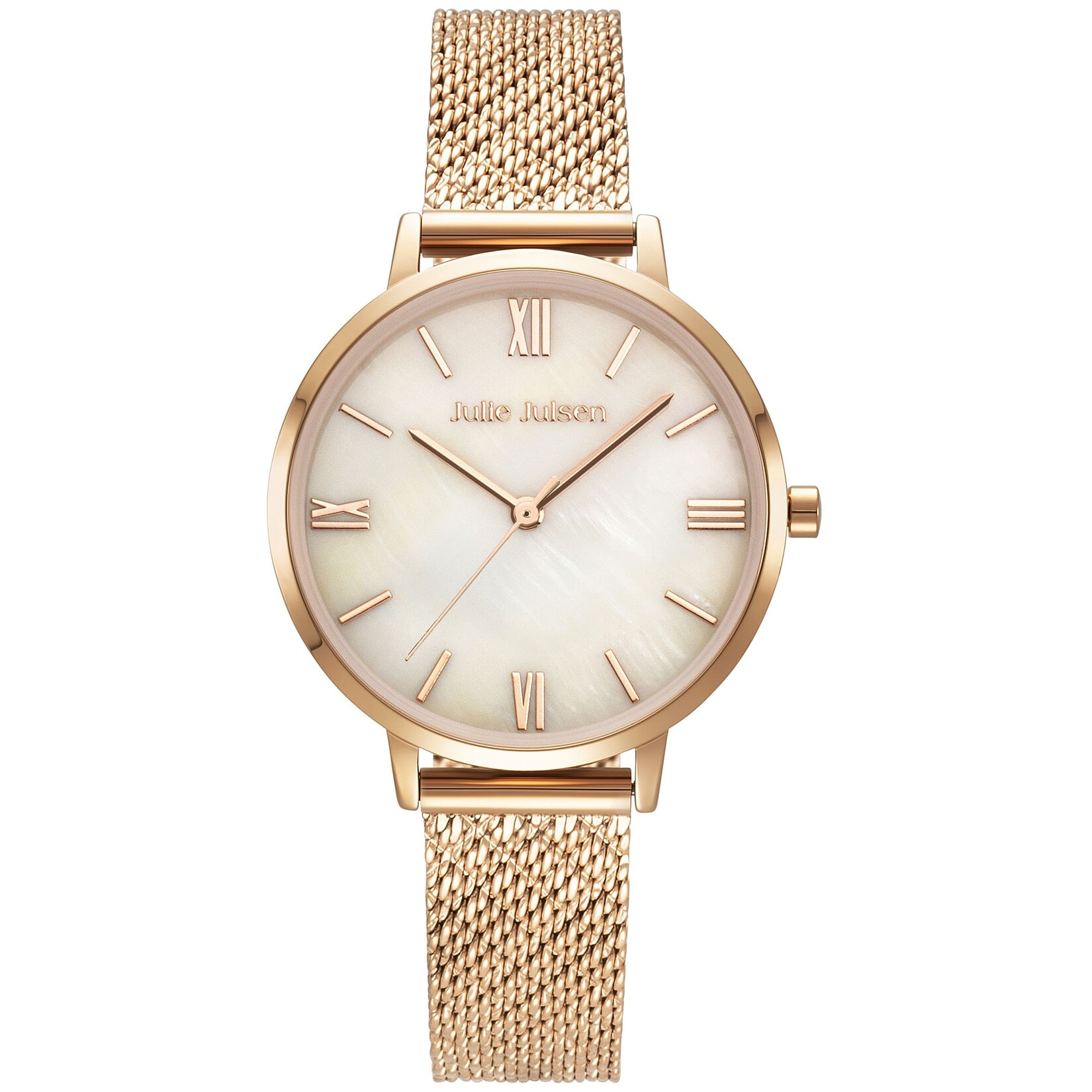 Julie Julsen Damenuhr Edelstahl roséfarben Roman rose | 09120120092943