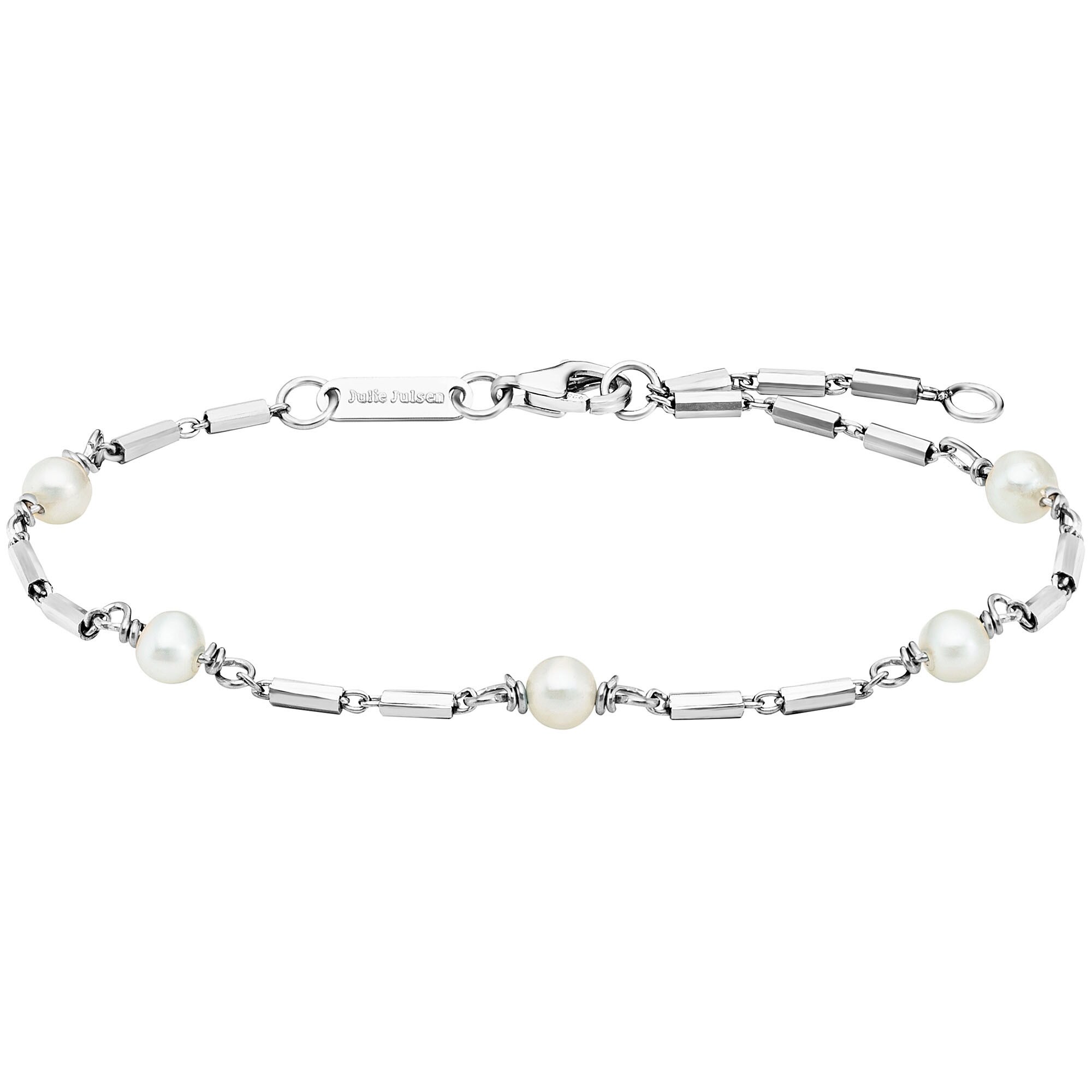 Julie Julsen Armband 925/- Sterling Silber rhodiniert S&uuml;&szlig;wasserperlen - Bild 1