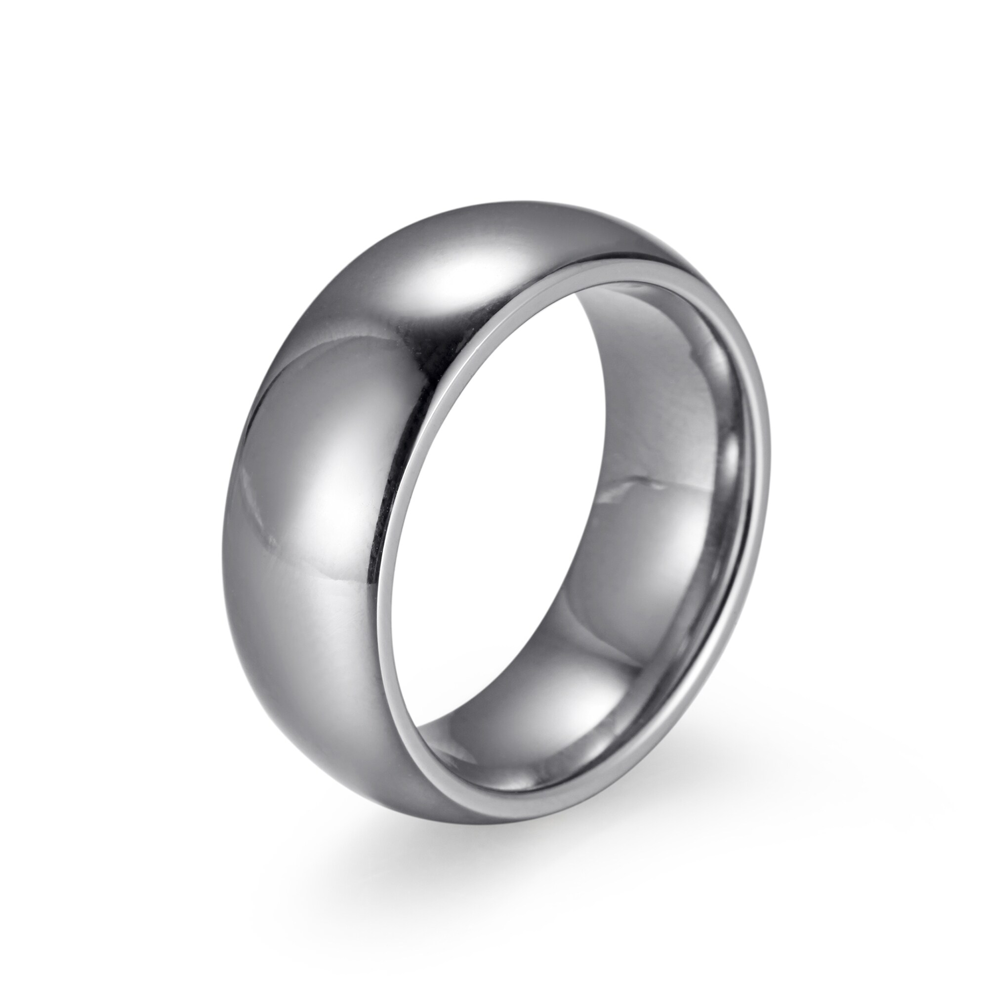 Zeeme Stainless Steel Ring Edelstahl glanz poliert 8mm breit - Bild 1