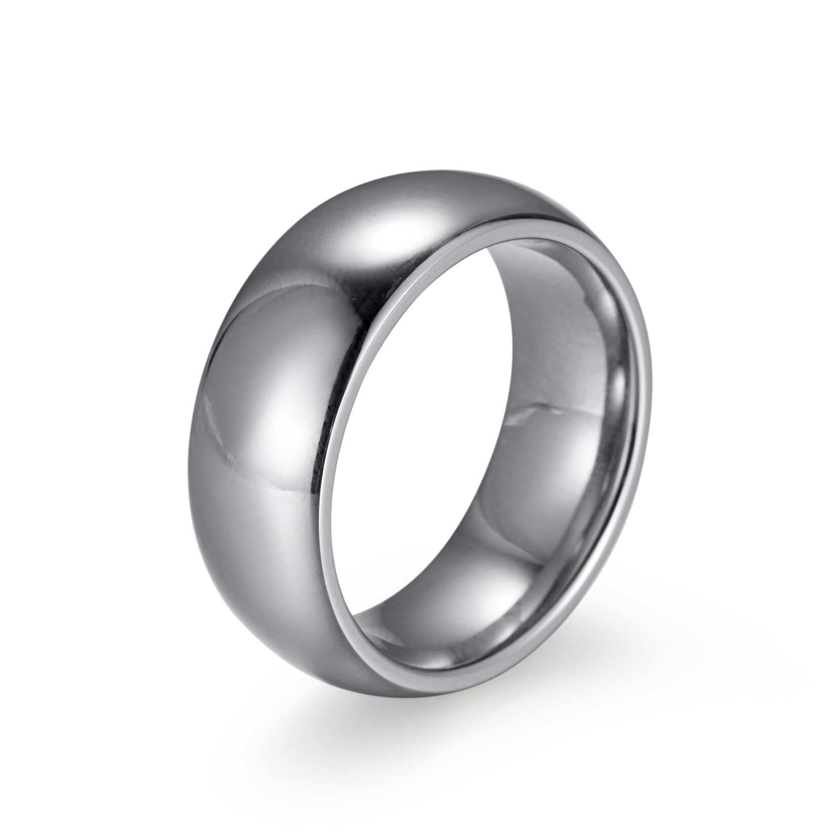 Zeeme Stainless Steel Ring Edelstahl glanz poliert 8mm breit | 04006046348805
