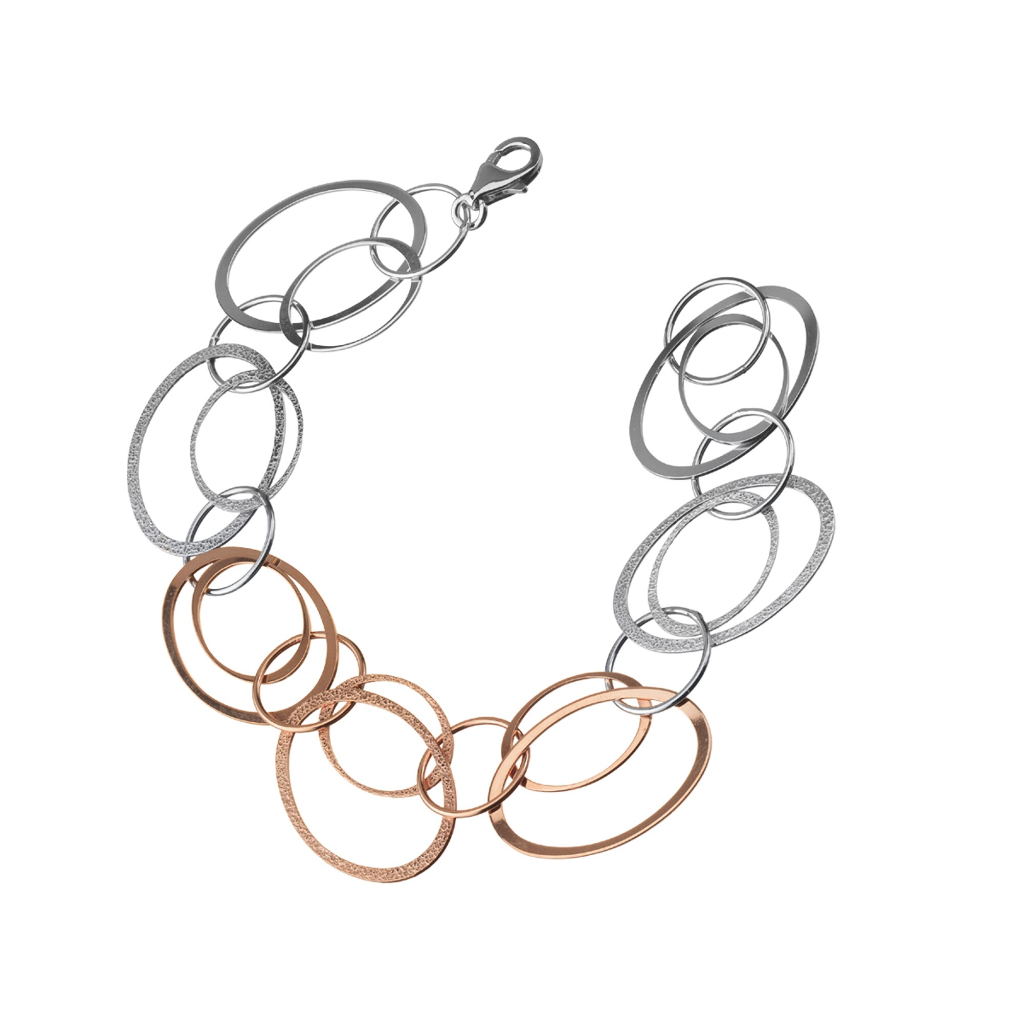 Celesta Silber Armband 925 Sterling Silber zweifarbig - Bild 1