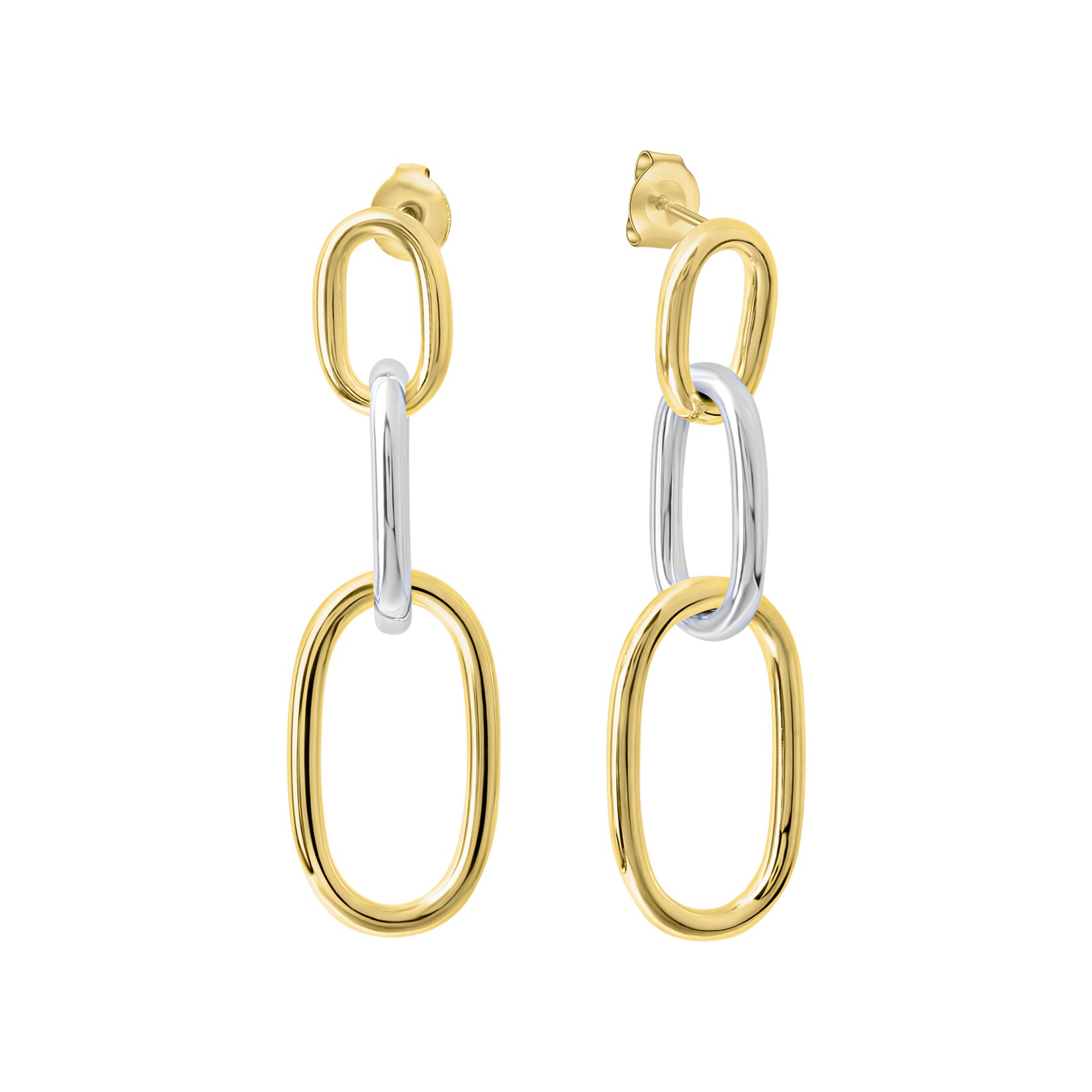 Celesta Silber Ohrhänger 925  Sterling Silber zweifarbig | 04006046415699