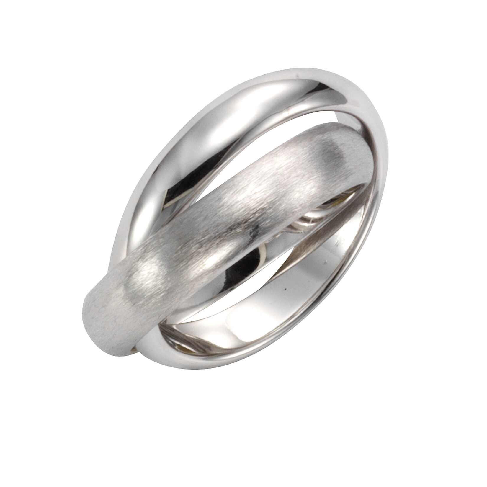 Celesta Silber Ring 925 Sterling Silber zweireihig