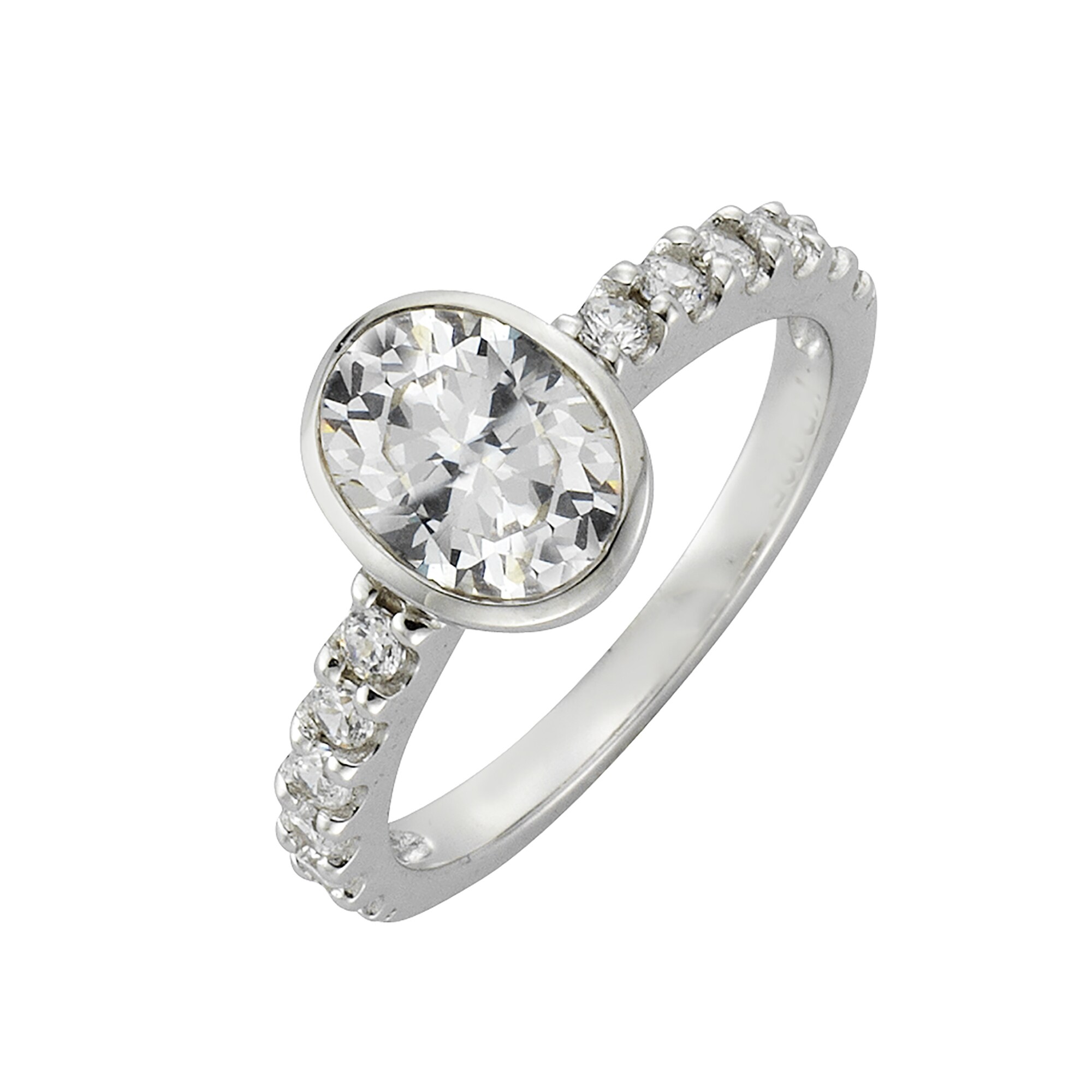 Zeeme Silber Ring 925 Silber Zirkonia wei&szlig; - Bild 1