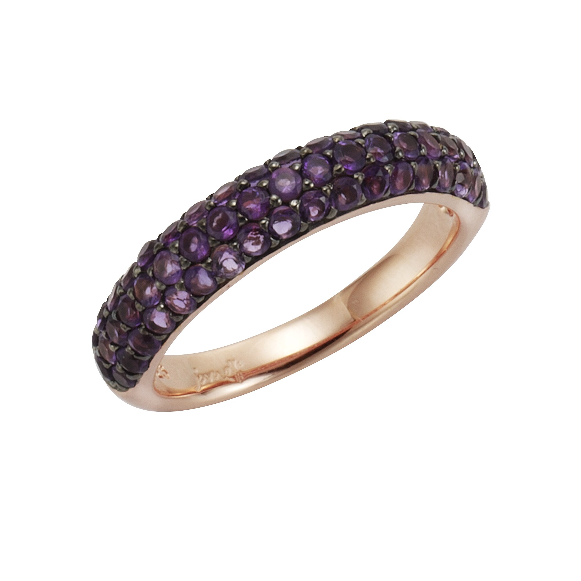 Jamelli Ring 925/- Sterling Silber rotvergoldet Amethyst - Bild 1