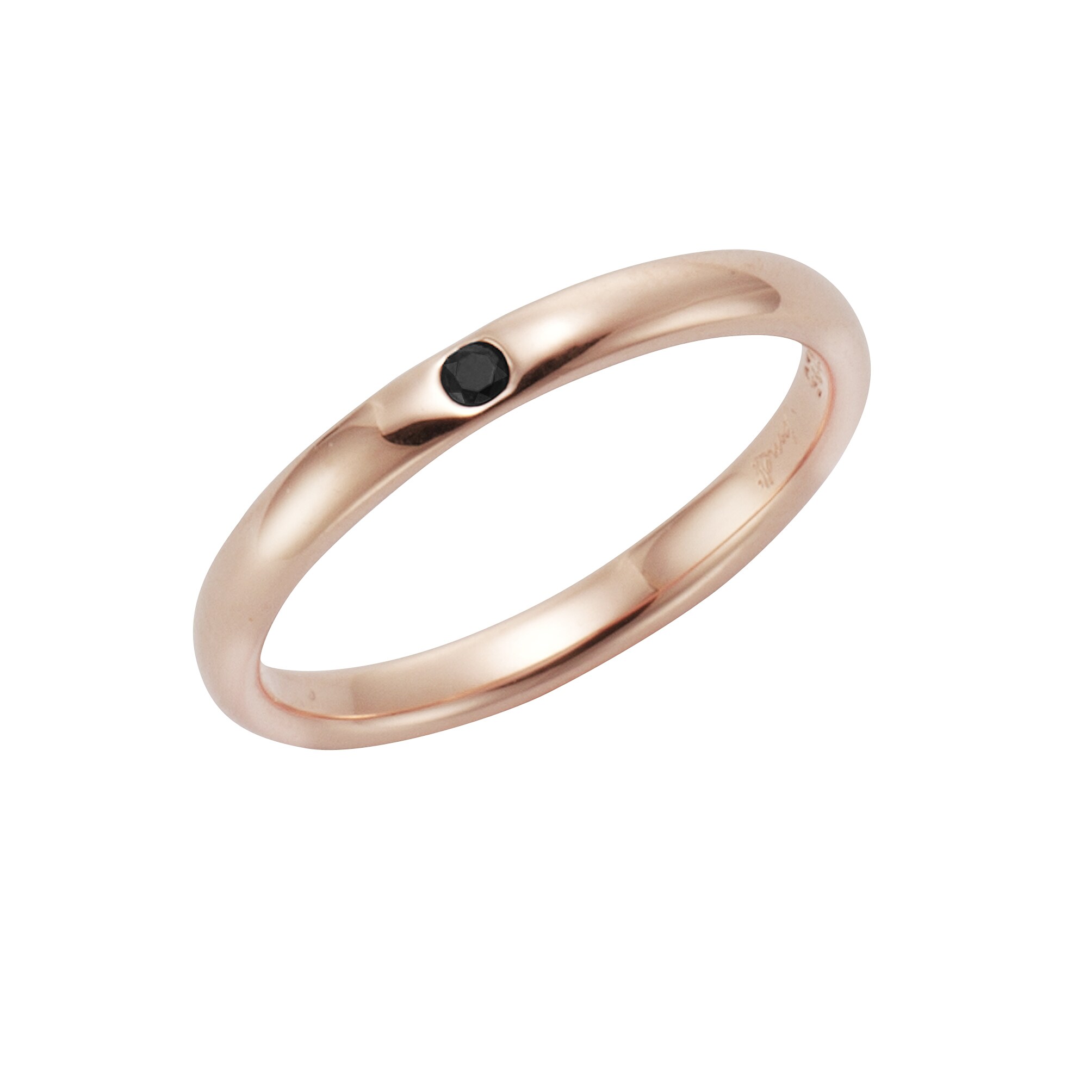 Jamelli Ring 925/- Sterling Silber rotverg. Spinell schwarz - Bild 1