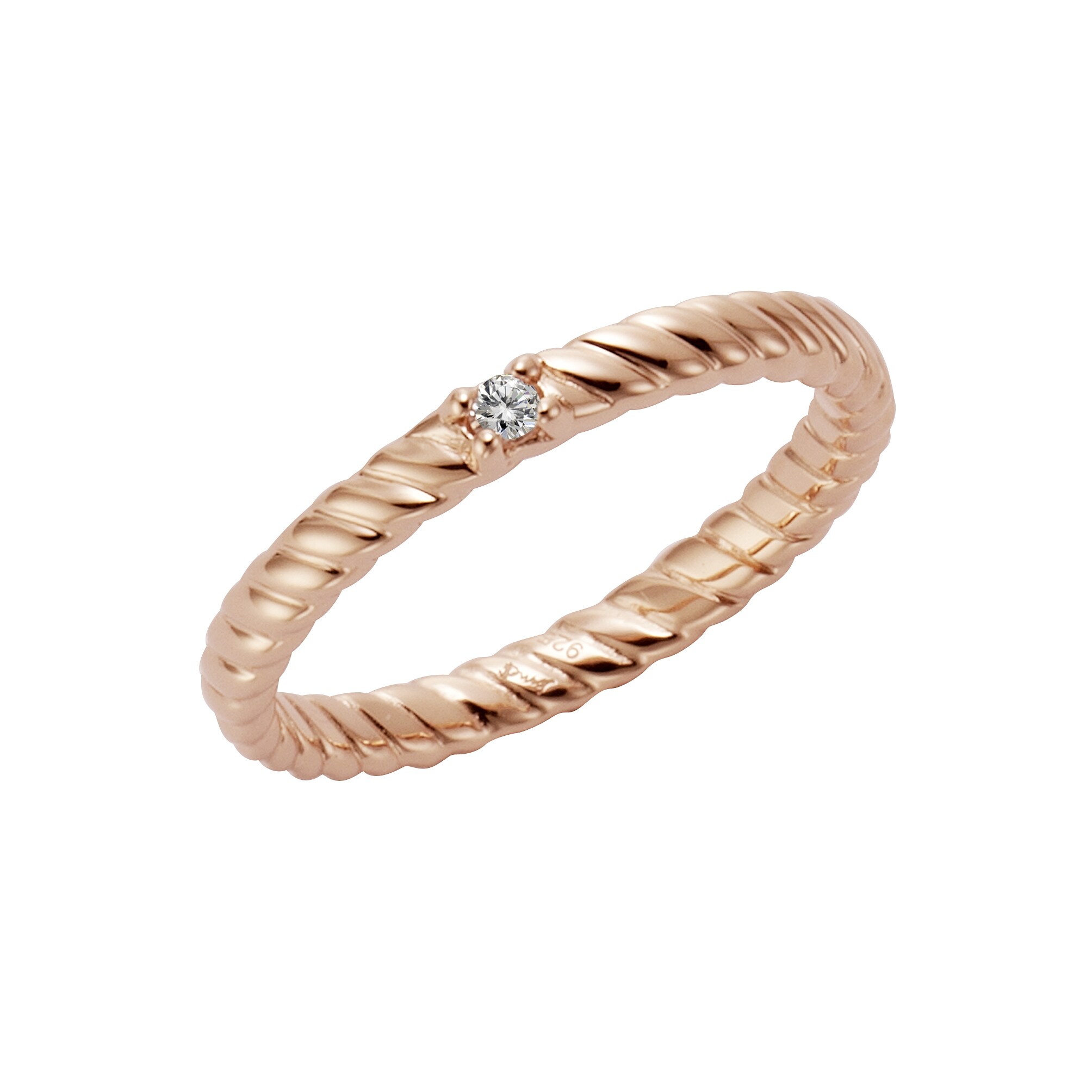 Jamelli Ring 925/- Sterling Silber rotverg. mit Wei&szlig;topas - Bild 1