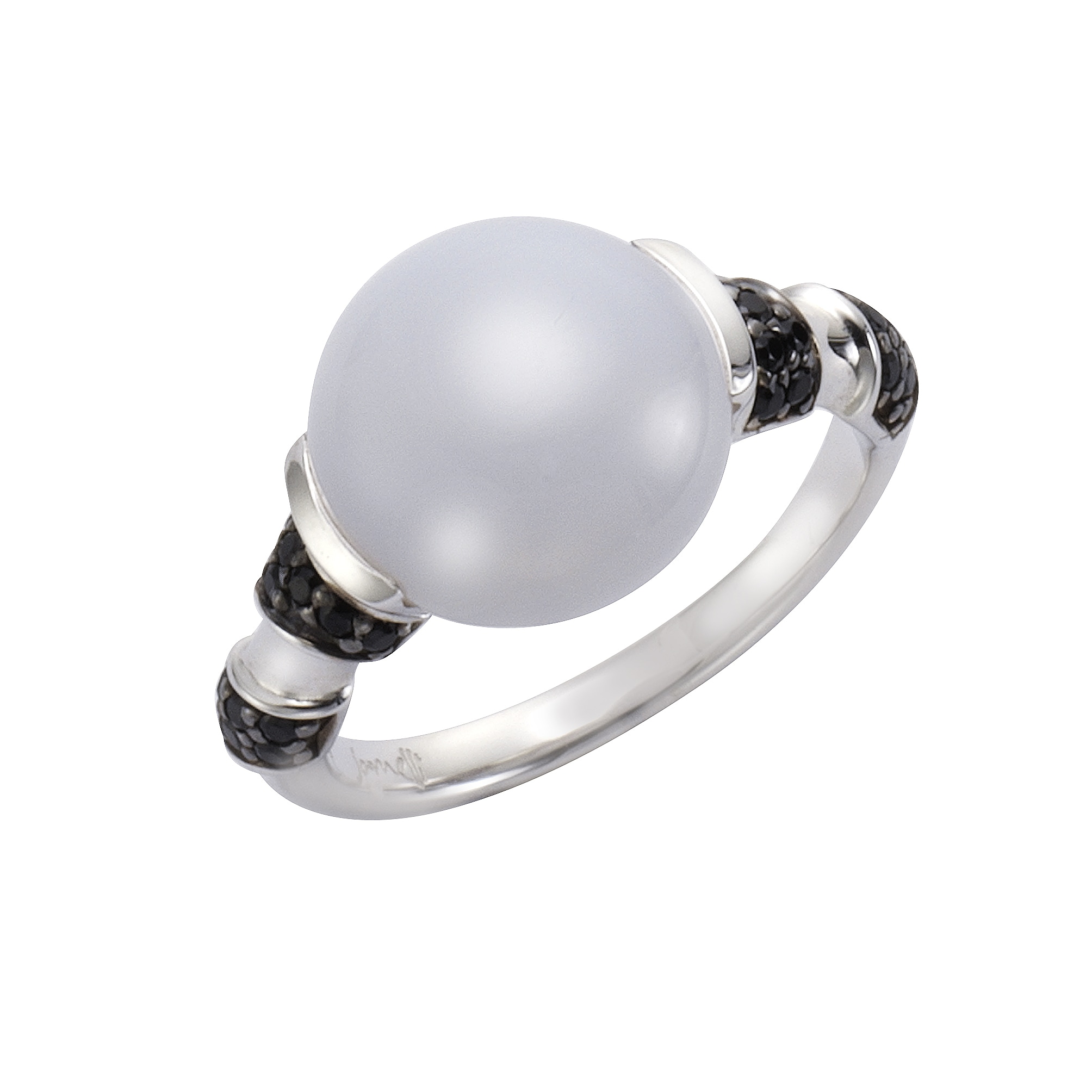 Jamelli Ring 925/- Sterling Silber Calcedon und Spinell - Bild 1