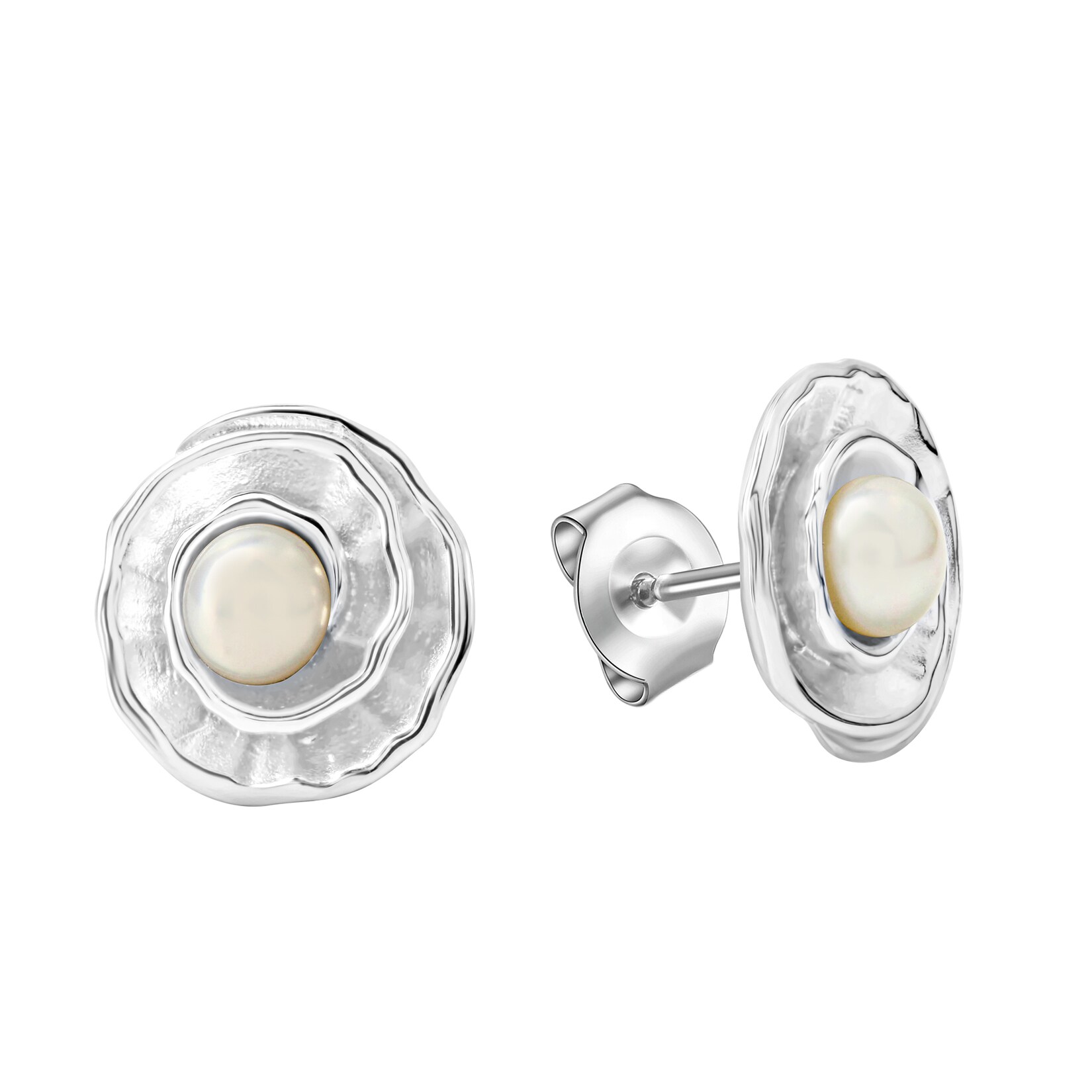 Celesta Silber Ohrring 925 Silber mit Süßwasserzuchtperlen | 04006046415415