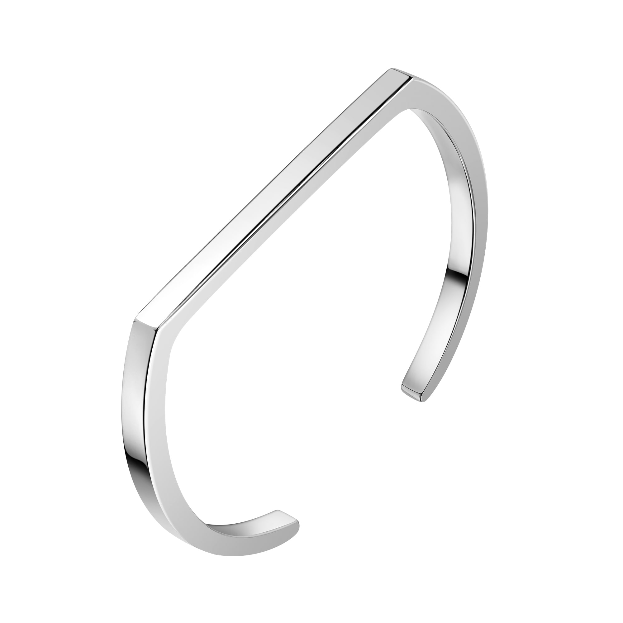 cai Armreif 925 Sterling Silber rhodiniert edged - Bild 1