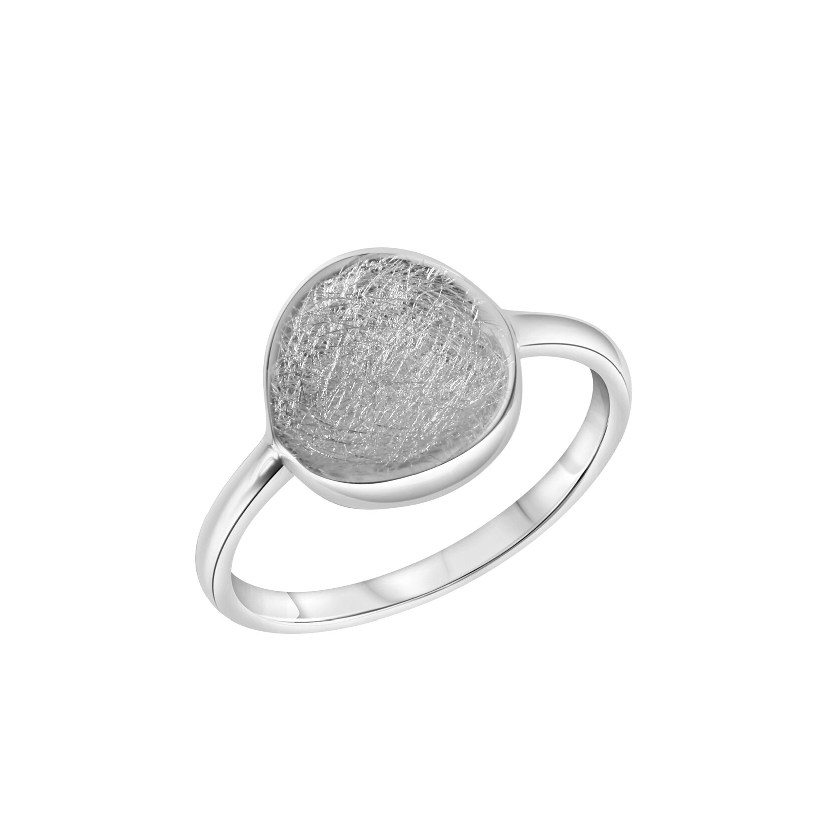 Celesta Silber Ring Silber 925 rhodiniert mit eismatter Oberfläche | 04006046395854