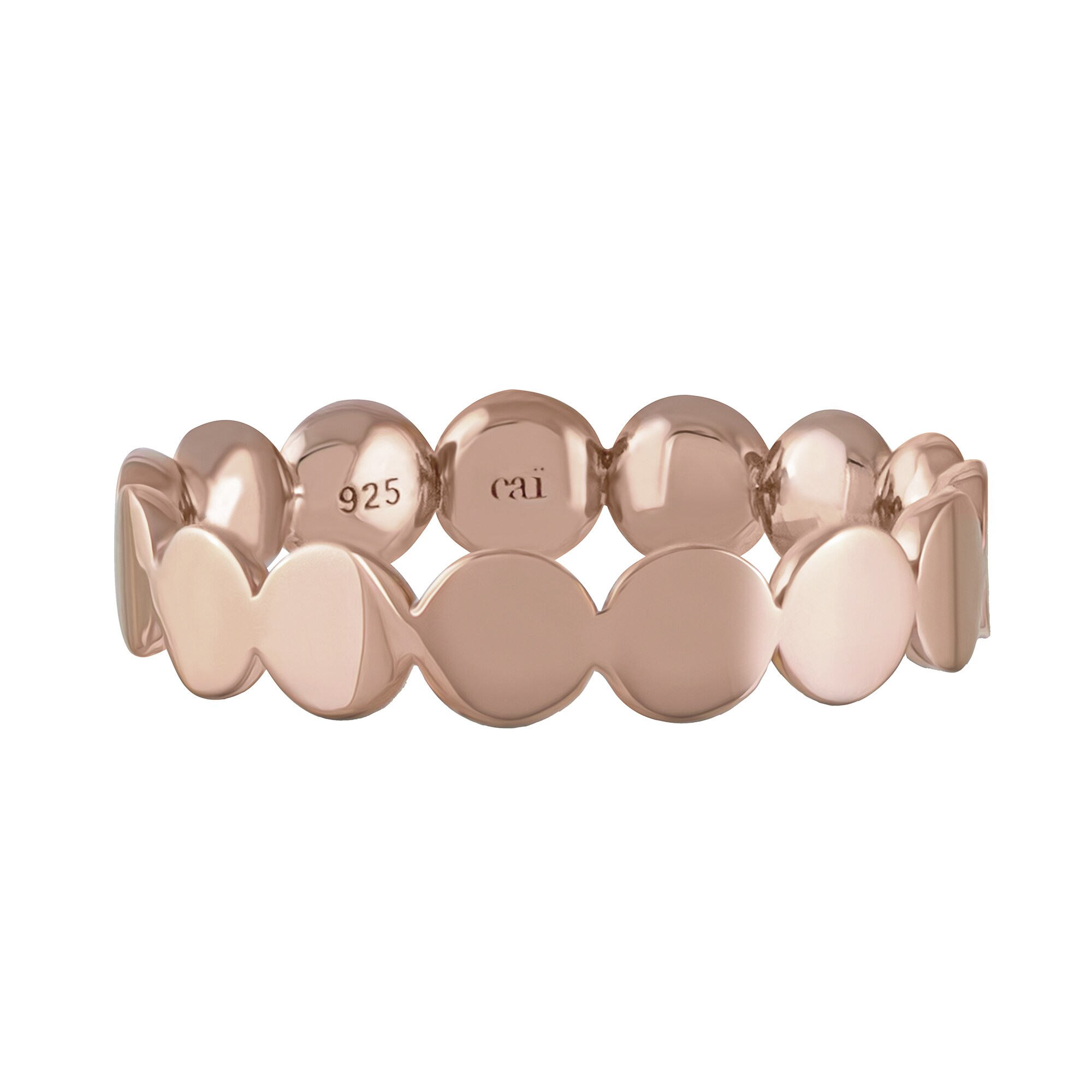 cai Ring 925 Sterling Silber ros&eacute;vergoldet Boho - Bild 1