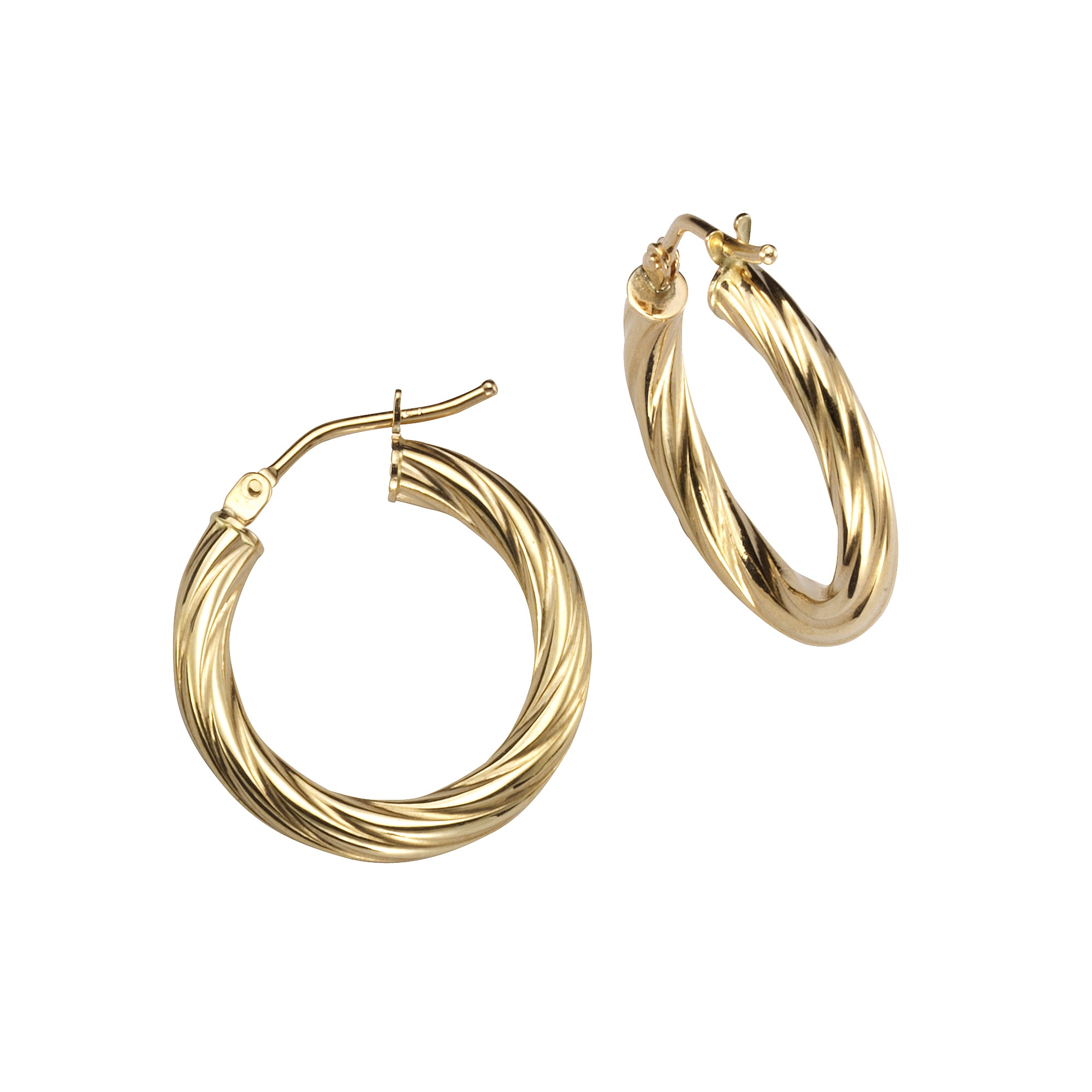 Celesta Gold Ohrring 375/- Gelbgold gedreht - Bild 1