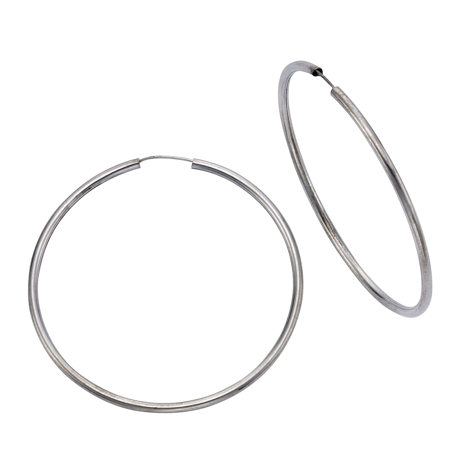 Celesta Silber Creolen 925 Silber rhodiniert 5,0cm | 04006046255813