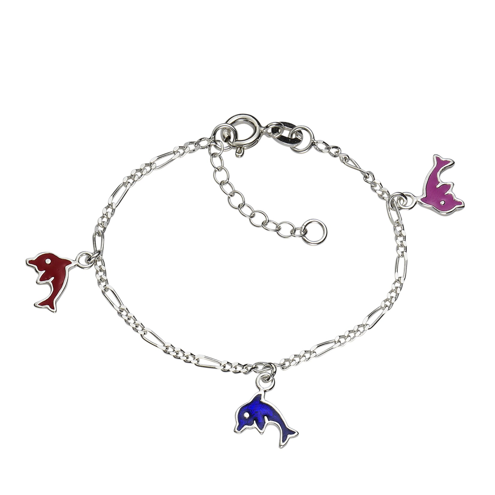 Zeeme for Kids Armband 925 Sterling Silber Delfine