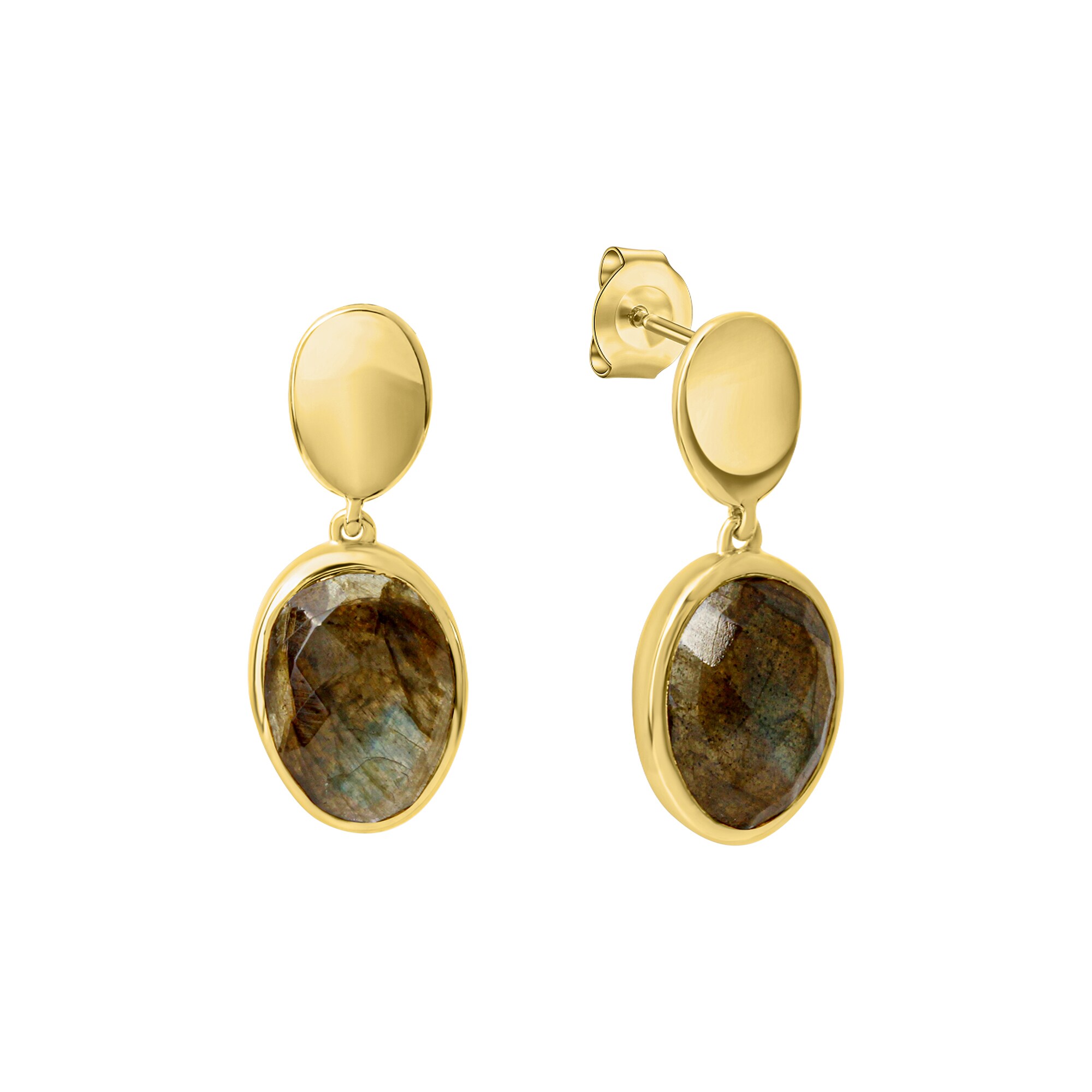 Celesta Silber Ohrring 925 Silber vergoldet - Bild 1