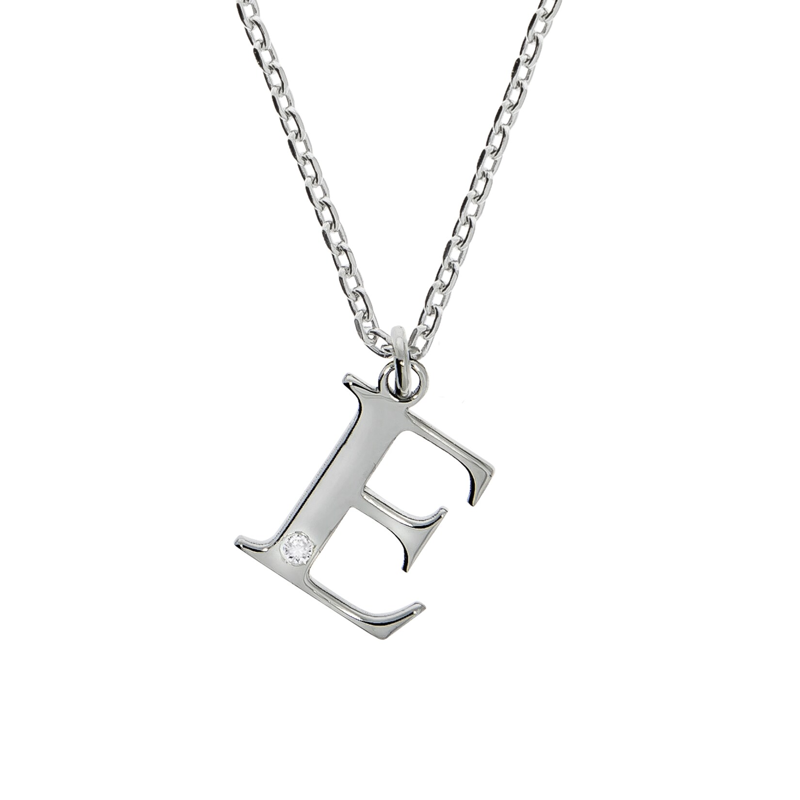Diamonds by Ellen K. Halskette Silber 925 mit 1x Diamant 0,008ct. Buchstabe E | 04006046346078