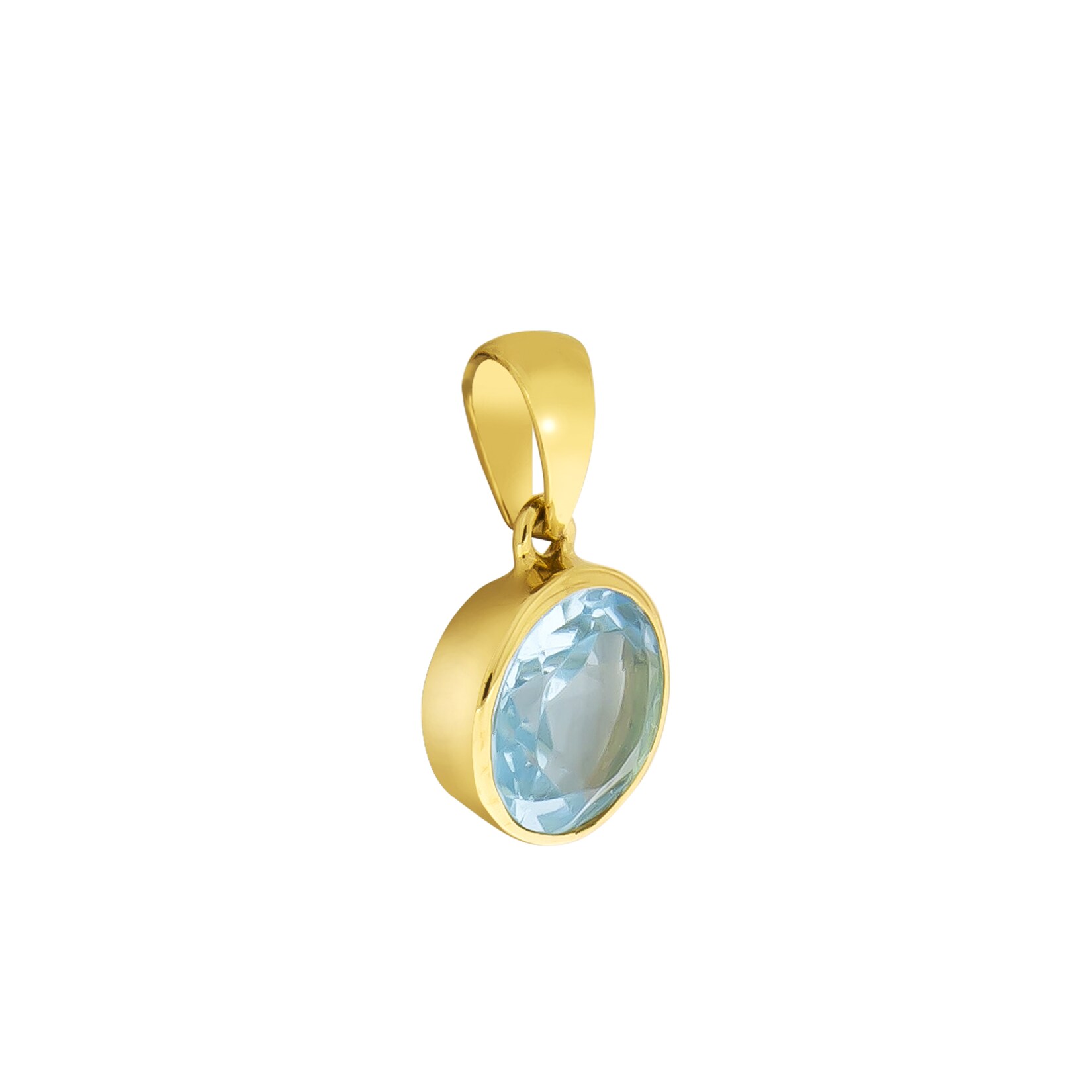 Fascination by Ellen K. Anhänger 585/- Gelbgold Blautopas | 04006046418218