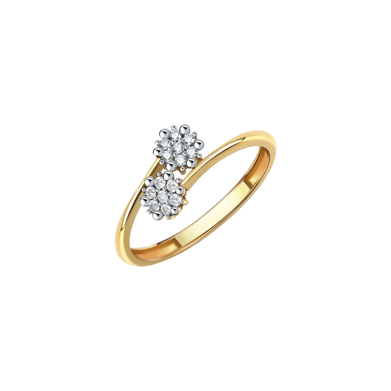 Fascination by Ellen K. Ring Gold 375 mit 14 weißen Zirkonia-Steinen