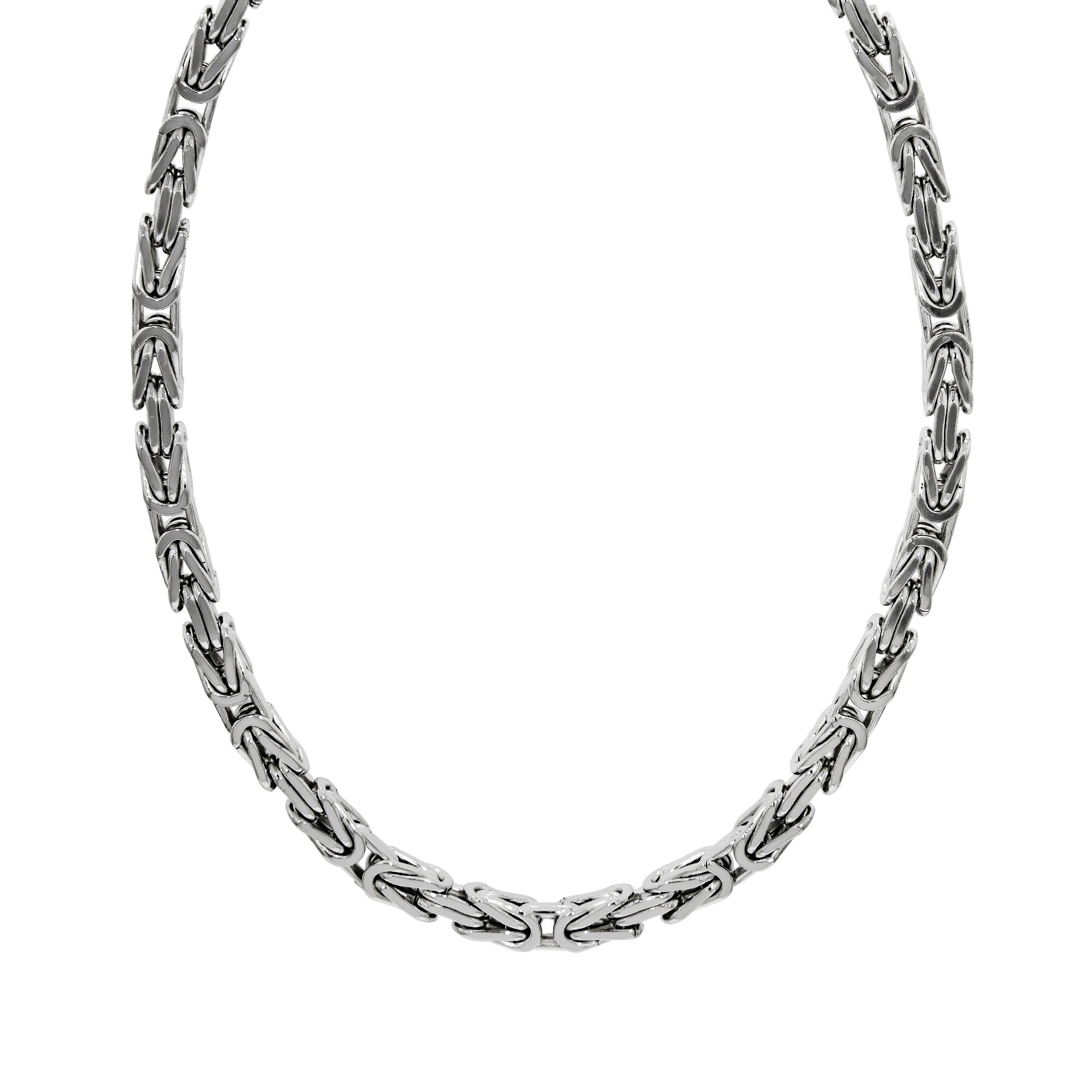 Zeeme Basic Halskette Silber 925 poliert K&ouml;nigskette 5mm breit - Bild 1