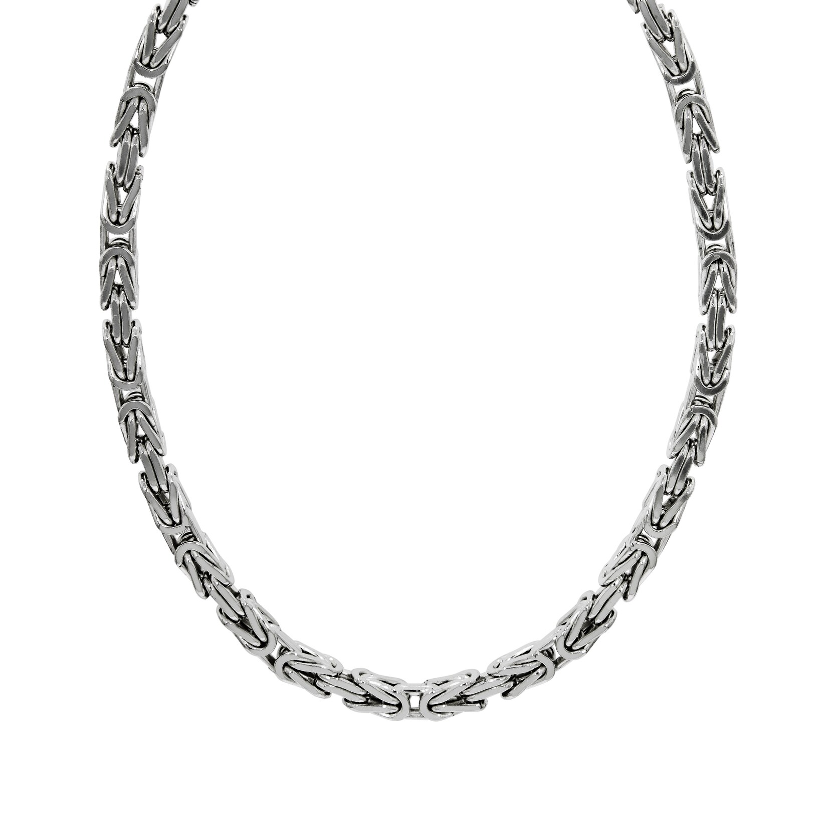 Zeeme Basic Halskette Silber 925 poliert Königskette 5mm breit