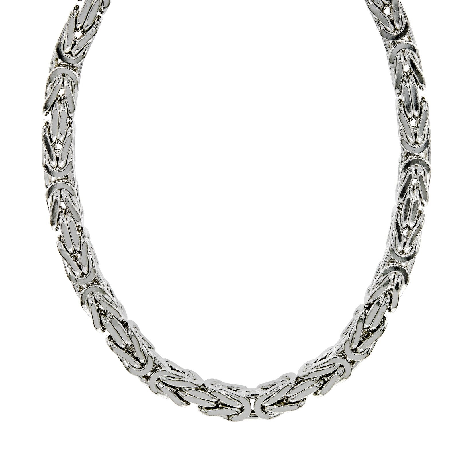 Zeeme Basic Halskette Silber 925 poliert Königskette 7mm breit