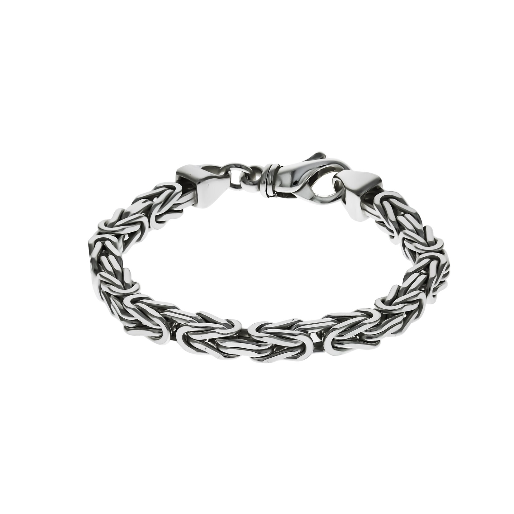 Zeeme Basic Armband Silber 925 poliert Königskette 6mm breit