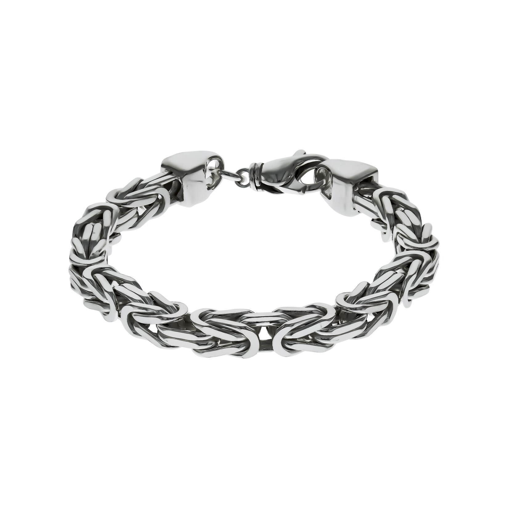 Zeeme Basic Armband Silber 925 poliert Königskette 8mm breit
