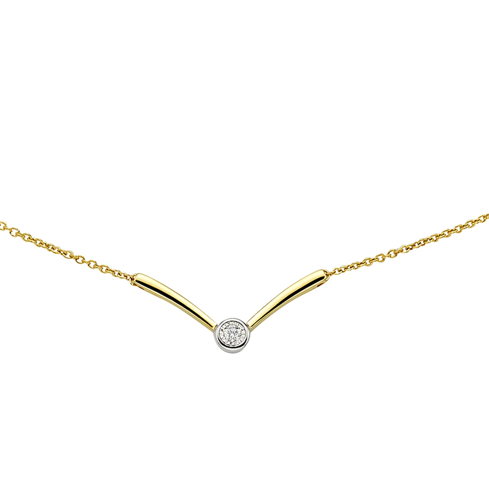 Diamonds by Ellen K. Halskette Gold 375 mit Brillant 0,03ct. | 04006046307697