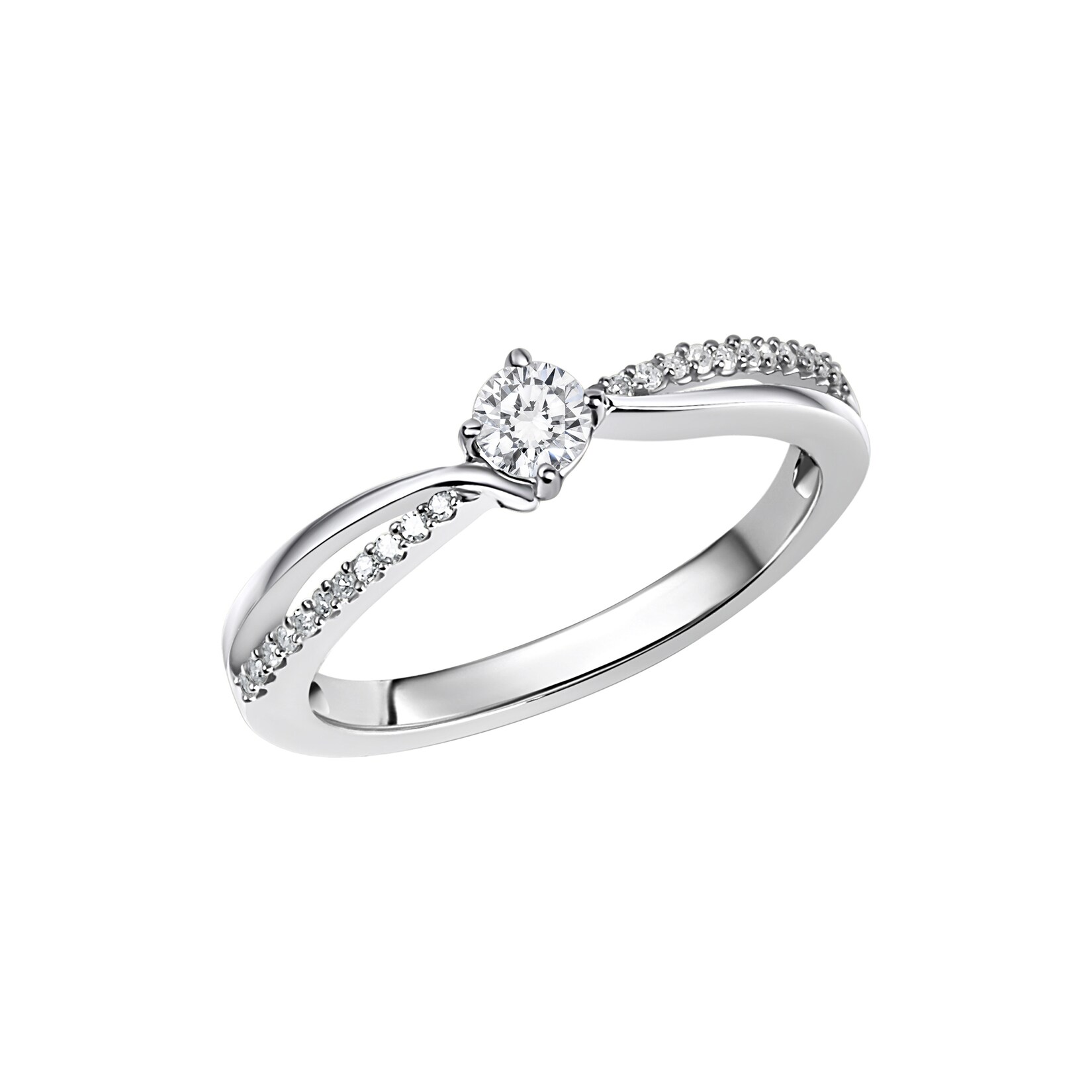 Diamonds by Ellen K. Ring Gold 585 mit 25 Brillanten zus. 0,25ct.
