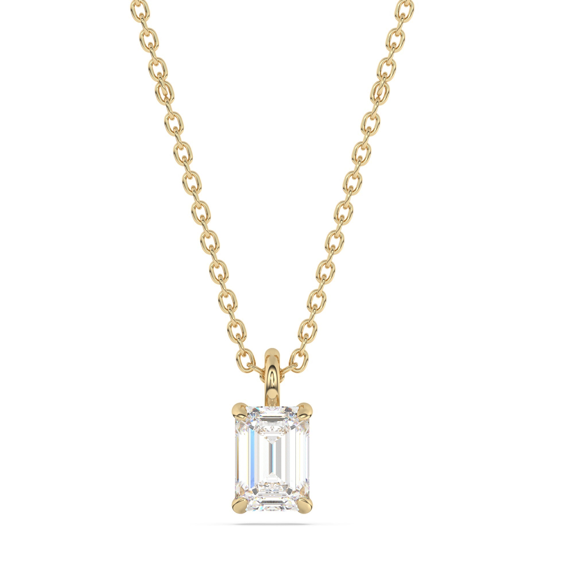 Diam Addict Halskette 585 Gelbgold mit im Labor gez&uuml;chtetem Diamanten - Bild 1