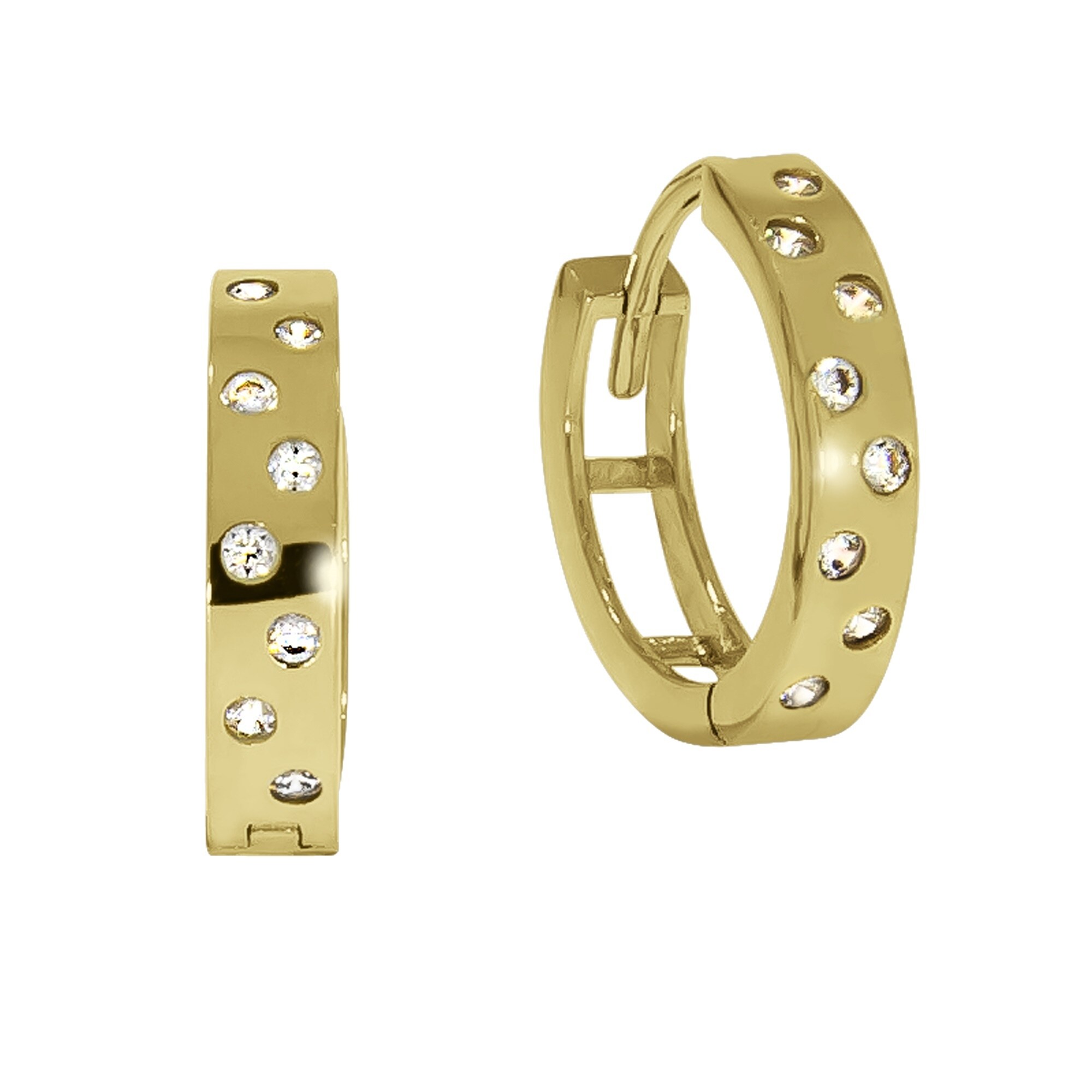 Celesta Gold Ohrring 375/- Gelbgold Zirkonia - Bild 1