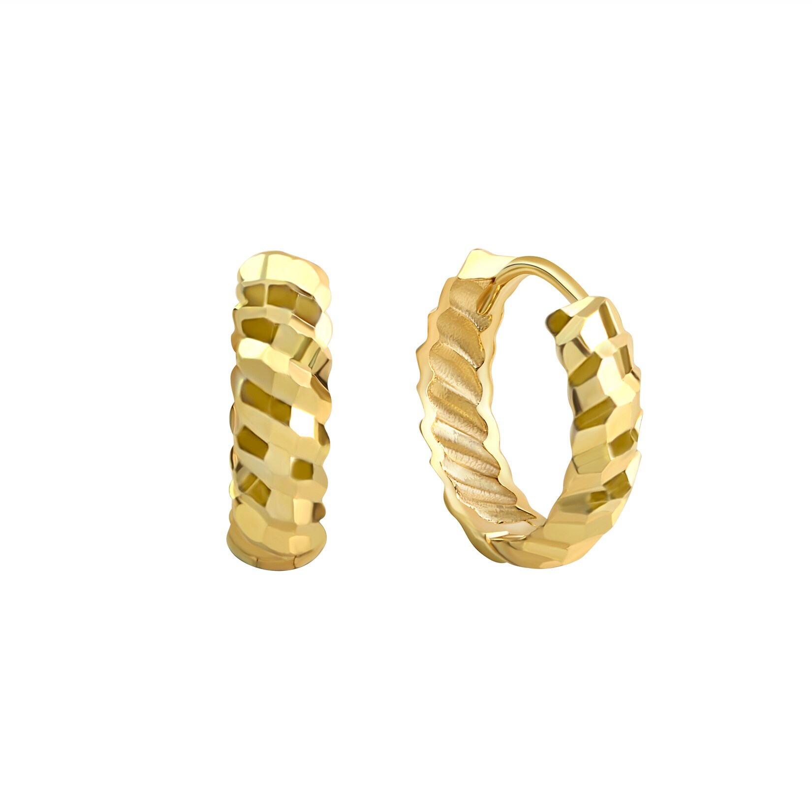 Fascination by Ellen K. Creolen 375 Gelbgold diamantiert | 04006046396950