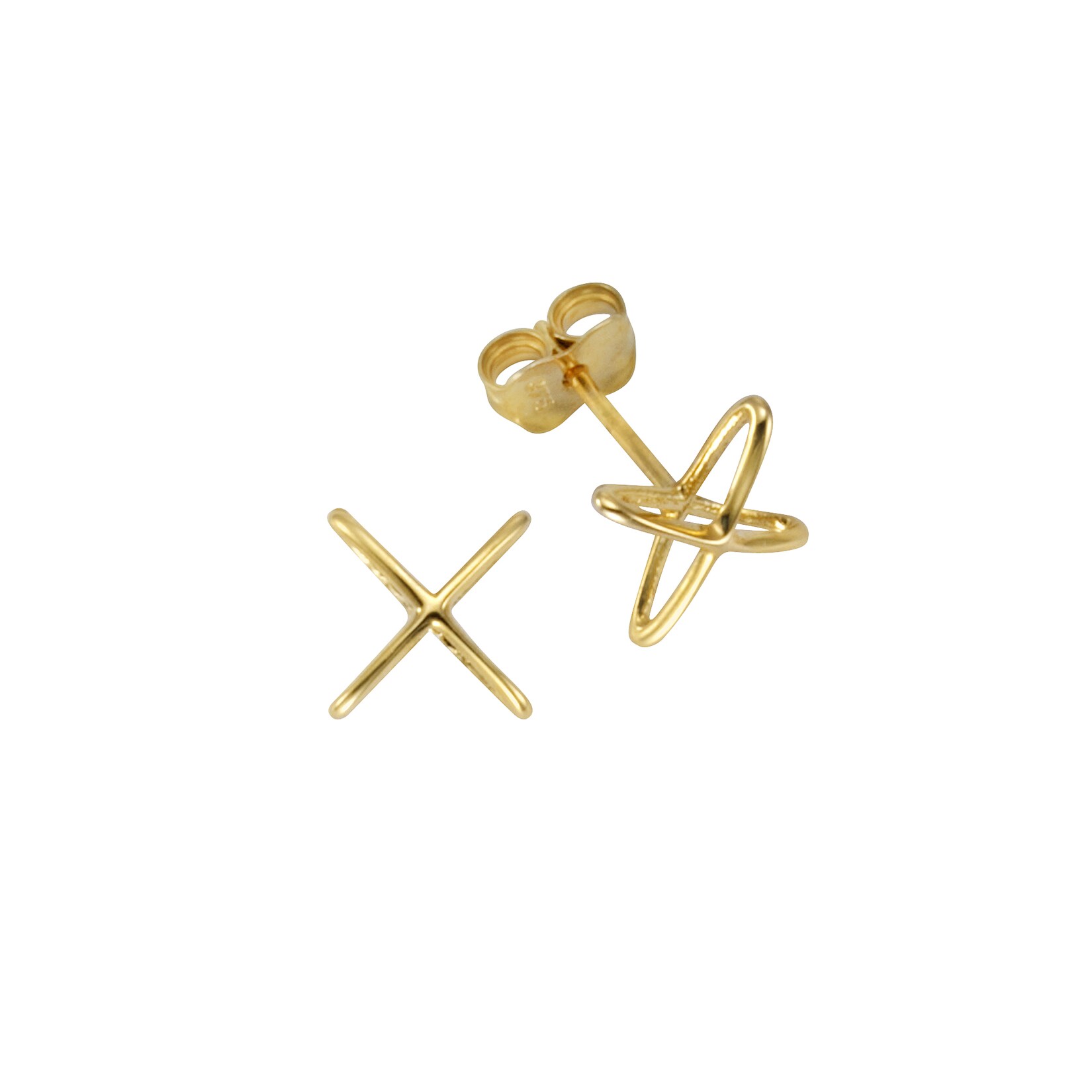Celesta Gold Ohrringe 375 Gold Kreuz | 04006046277082
