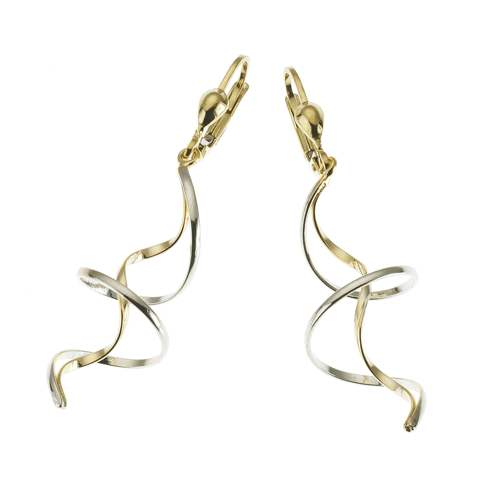Fascination by Ellen K. Ohrringe 333 Gold zweifarbig Spirale | 04006046114790
