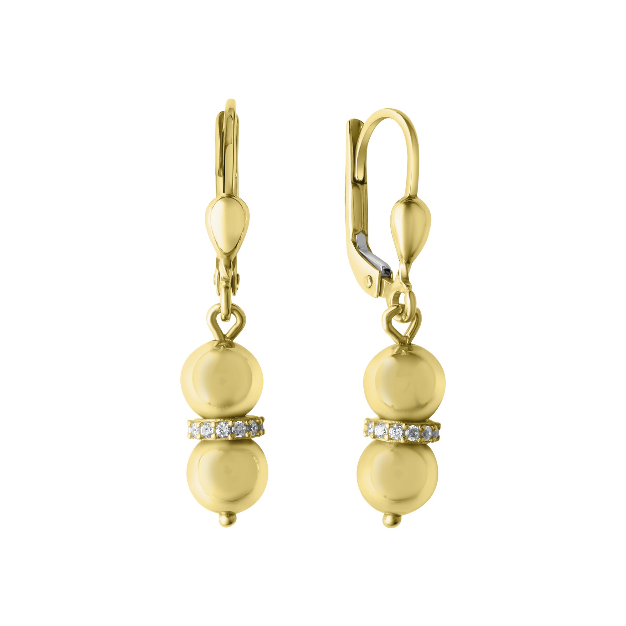 Fascination by Ellen K. Ohrh&auml;nger 585 Gelbgold Zirkonia - Bild 1