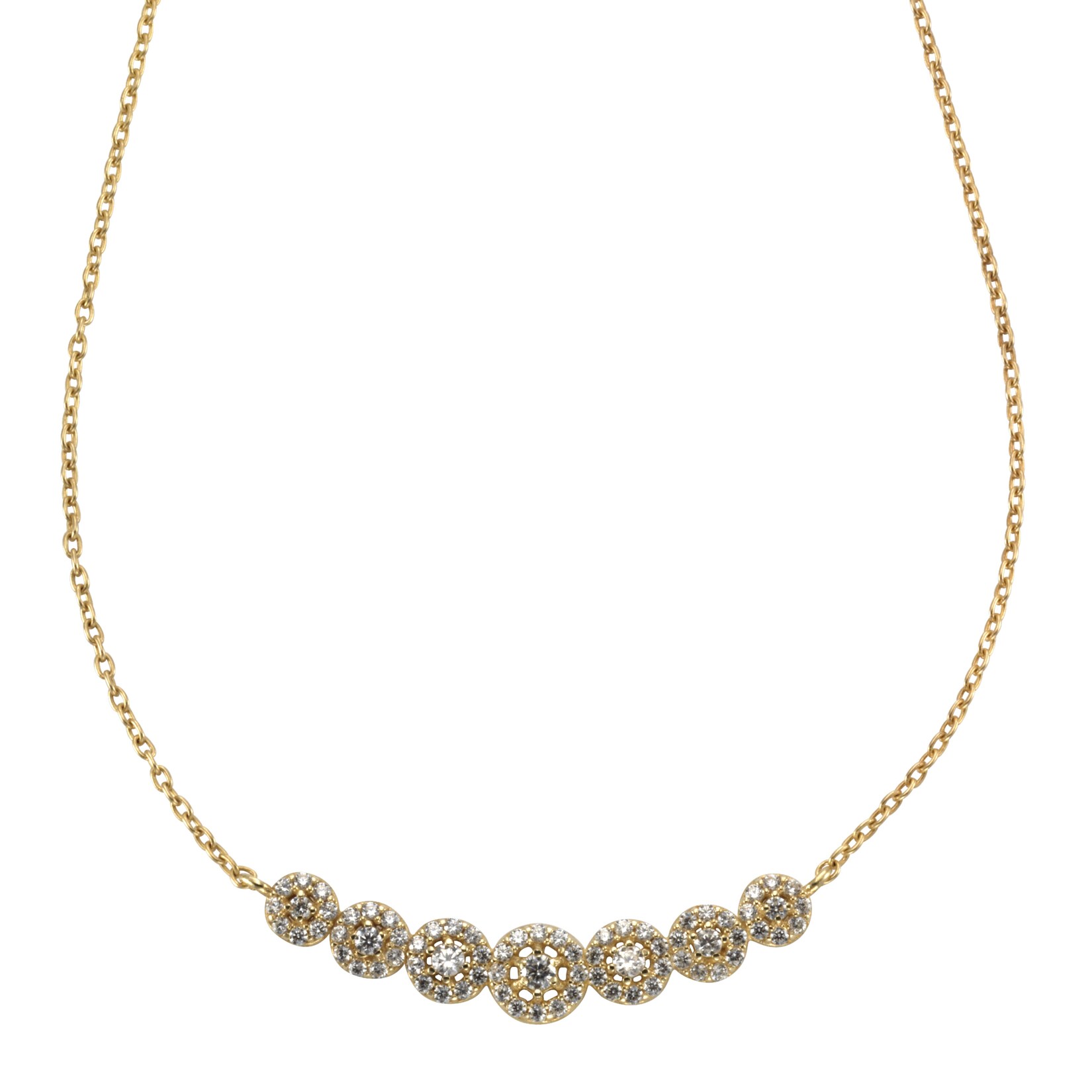 Fascination by Ellen K. Halskette 585 Gold gelb Zirkonia weiß | 04006046381284