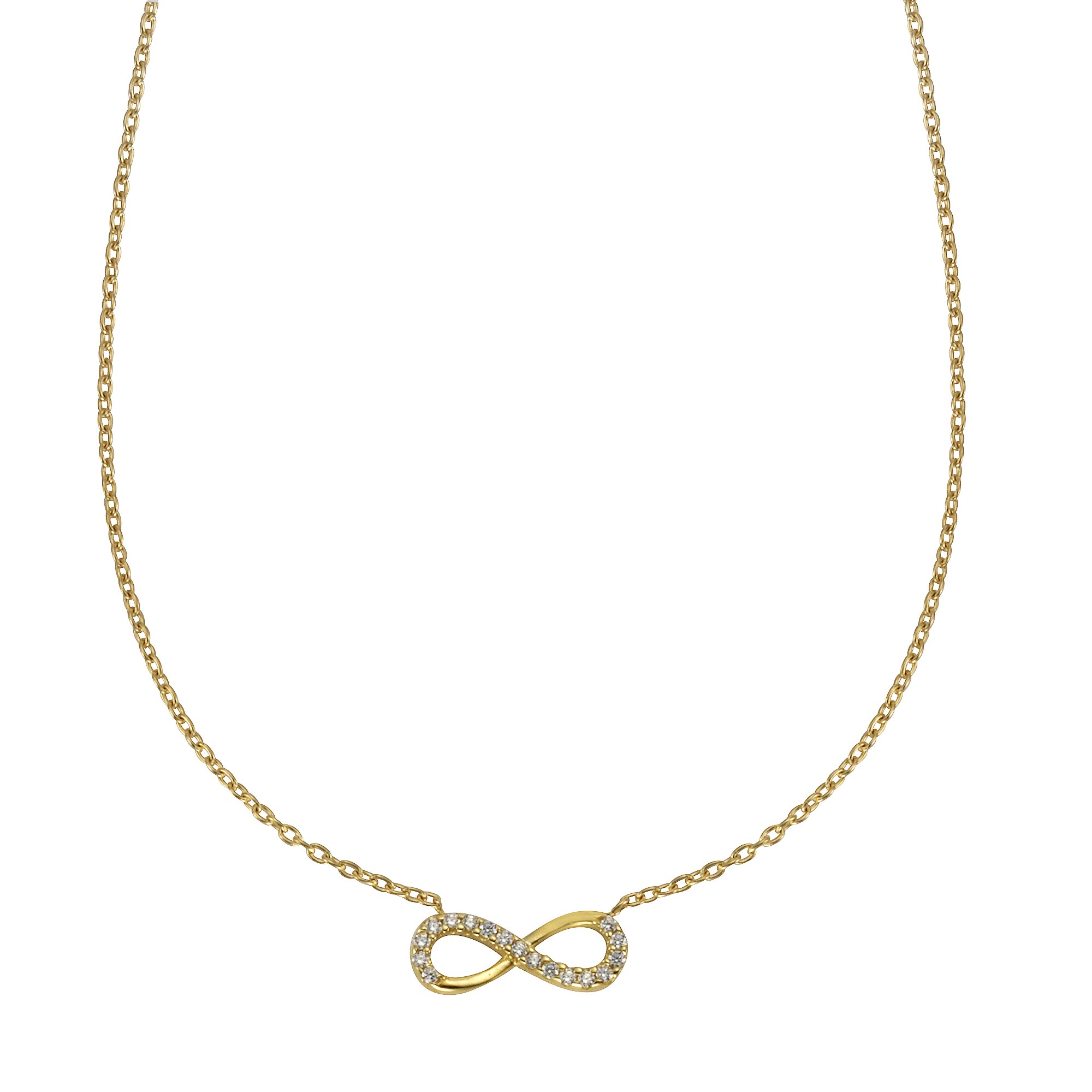 Celesta Gold Collier 375/- Gelbgold Zirkonia - Bild 1