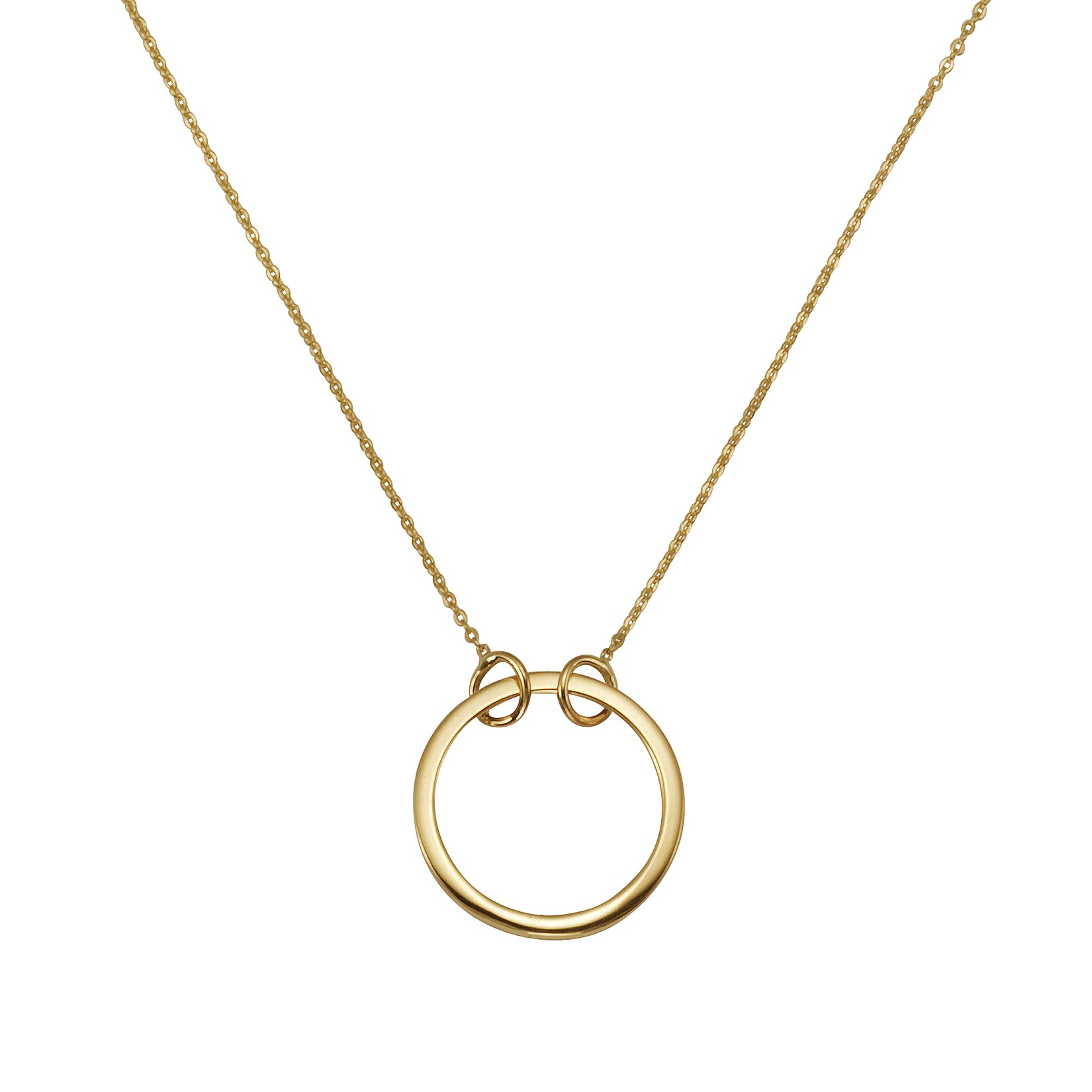 Fascination by Ellen K. Halskette Gold 375 45/42cm lang Kreis Motiv | 04006046304863